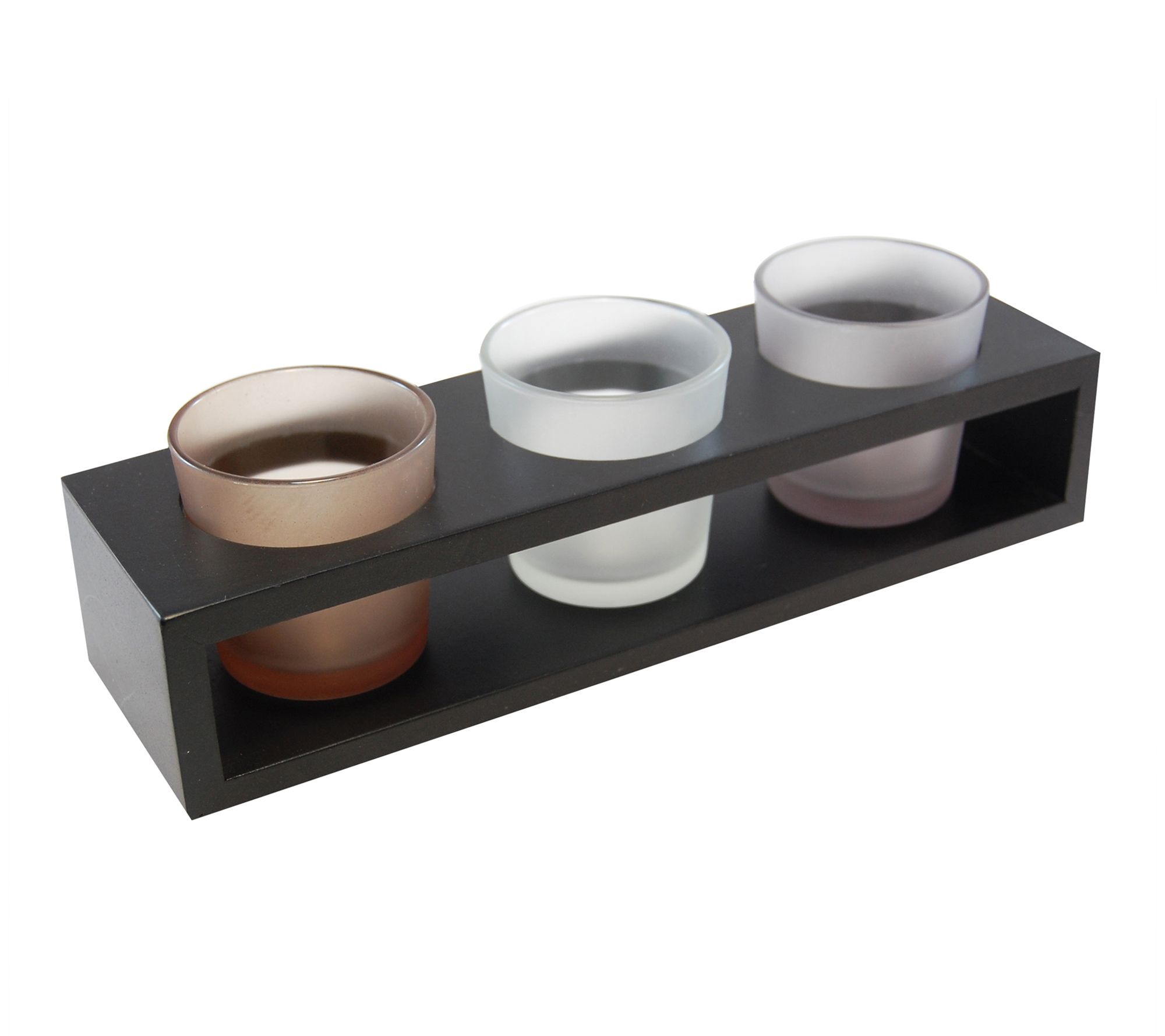 LumaBase Candle Holder with 3 Glass Votive Holders
