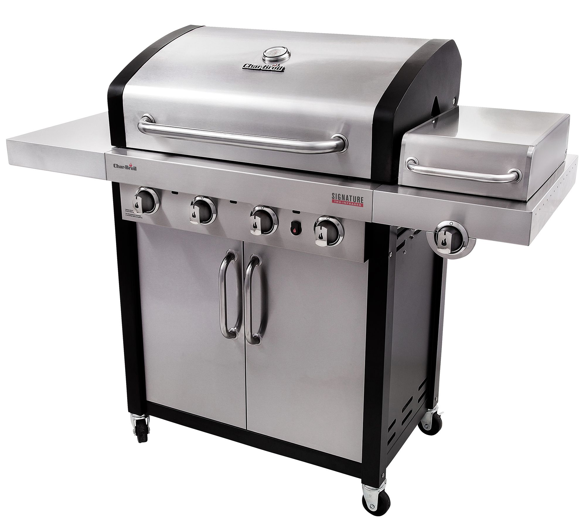 Char Broil Signature Series Tru Infrared 4 Burner Gas Grill QVC