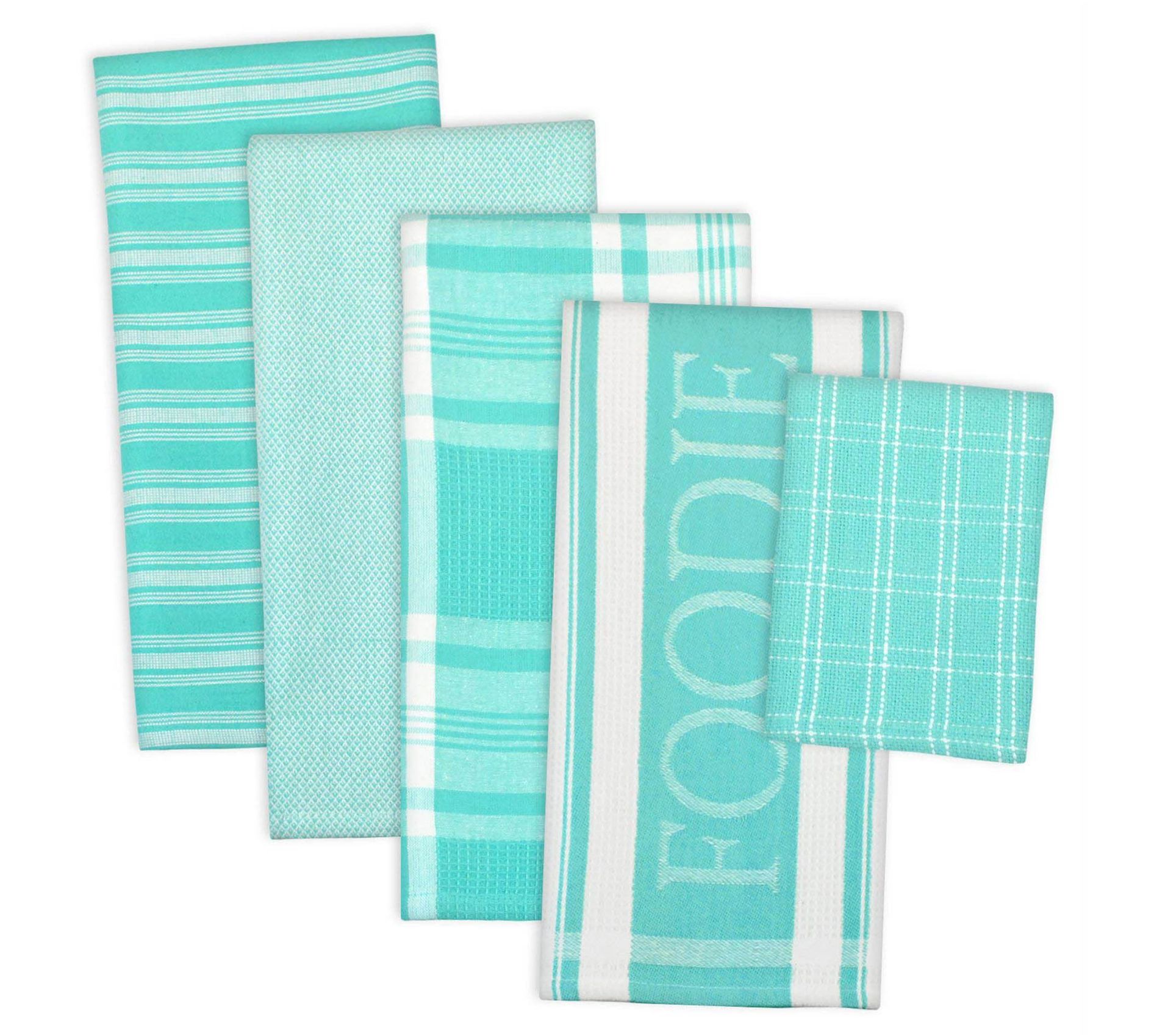 Design Imports 5-pc Foodie Kitchen Towels & Dish Cloth Set