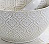 Elama White Lilly 16-Piece Stoneware DinnerwareSet, 4 of 7