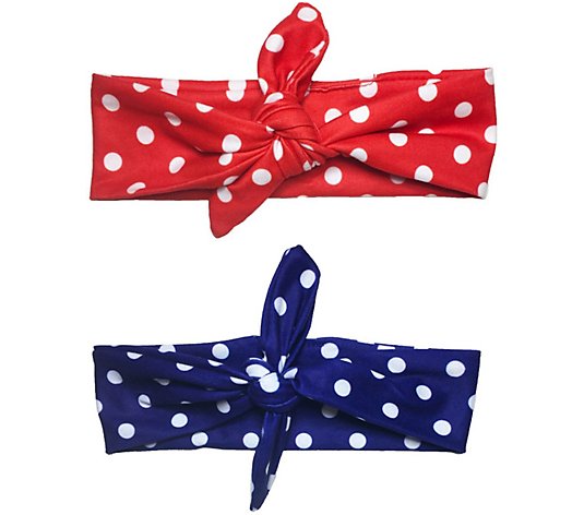 Headbands Of Hope Red & Blue Everyday Knotted Headbands