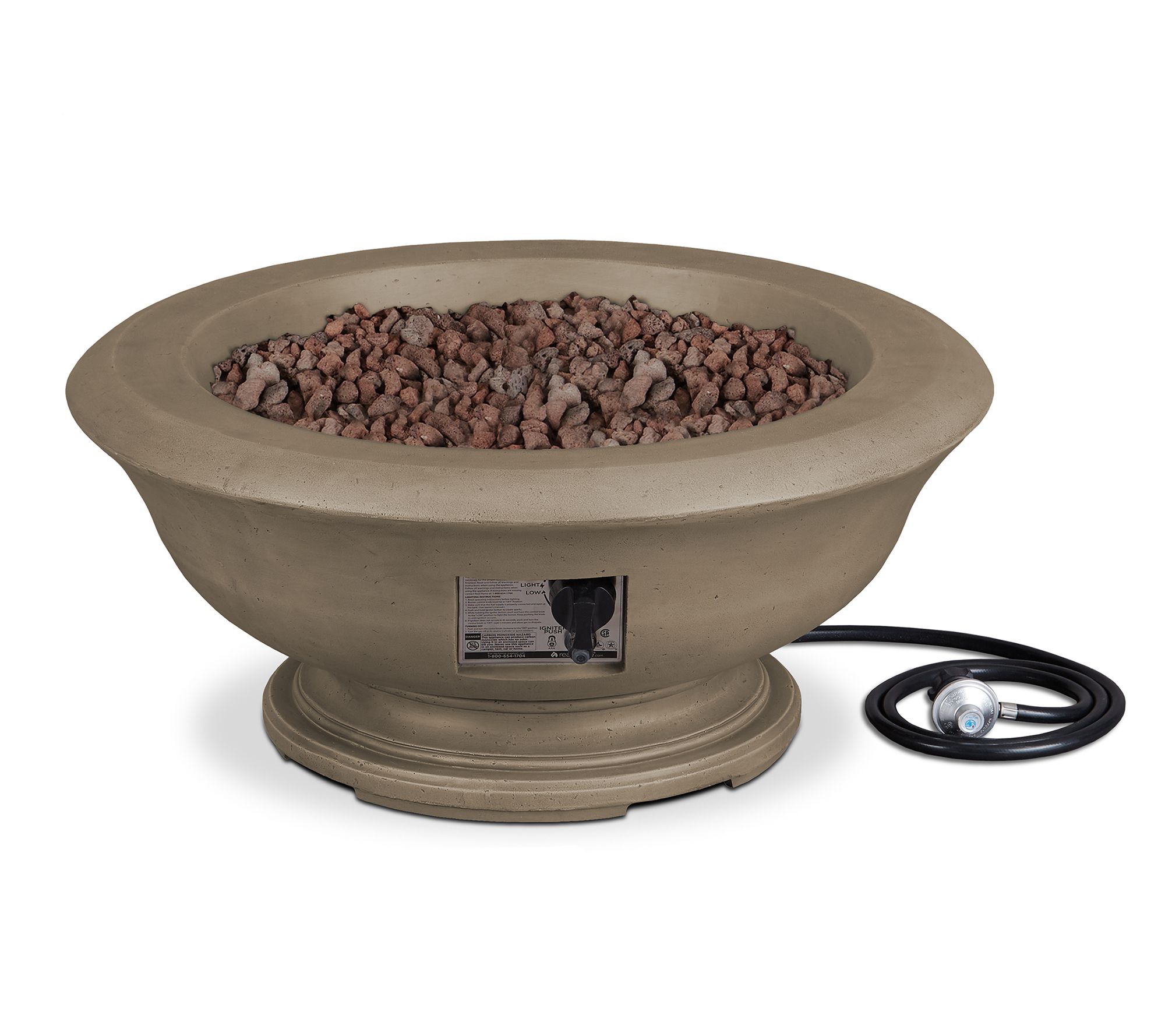 Real Flame Treviso Round Outdoor Gas Fire Pit