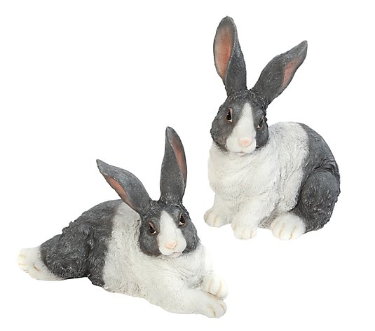 Polyresin Bunny Figurines by Gerson Co.