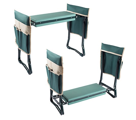 23L x 11W x 19H Trademark Innovations Garden Kneeler and Seat
