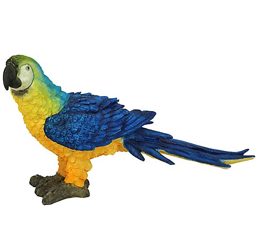 Design Toscano Mortimer Macaw Tropical Parrot Statue