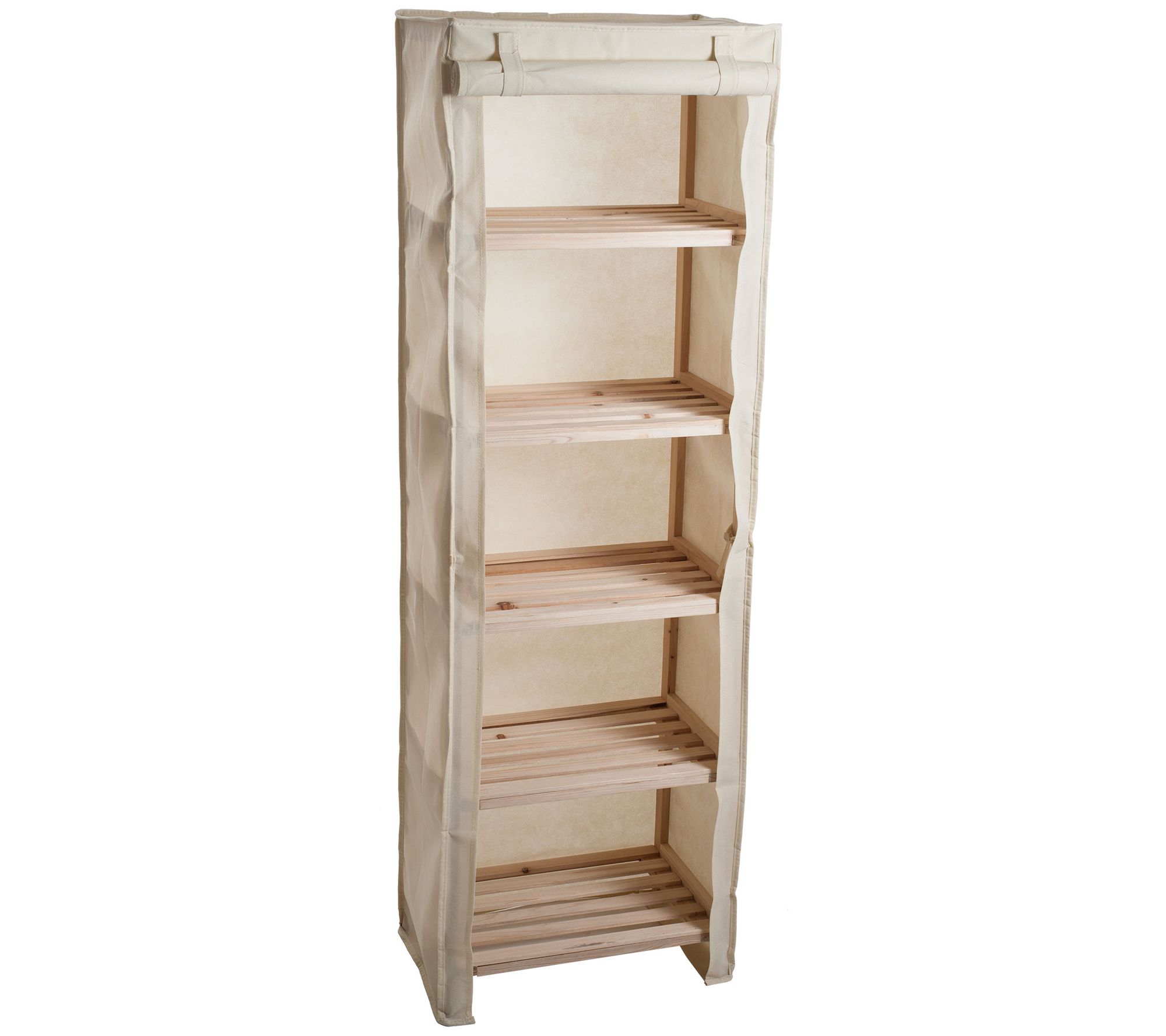 Hastings Home 5-Tier Wood Storage Shelving Rack