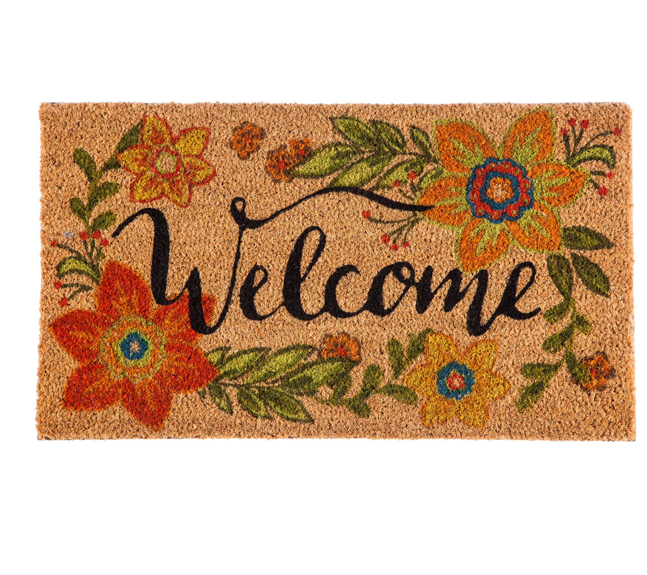 Buy White Floral Cotton 24x36 Inches AntiSkid 1 Door Mat By Fusion  Furnishing at 33% OFF by Fusion Furnishing