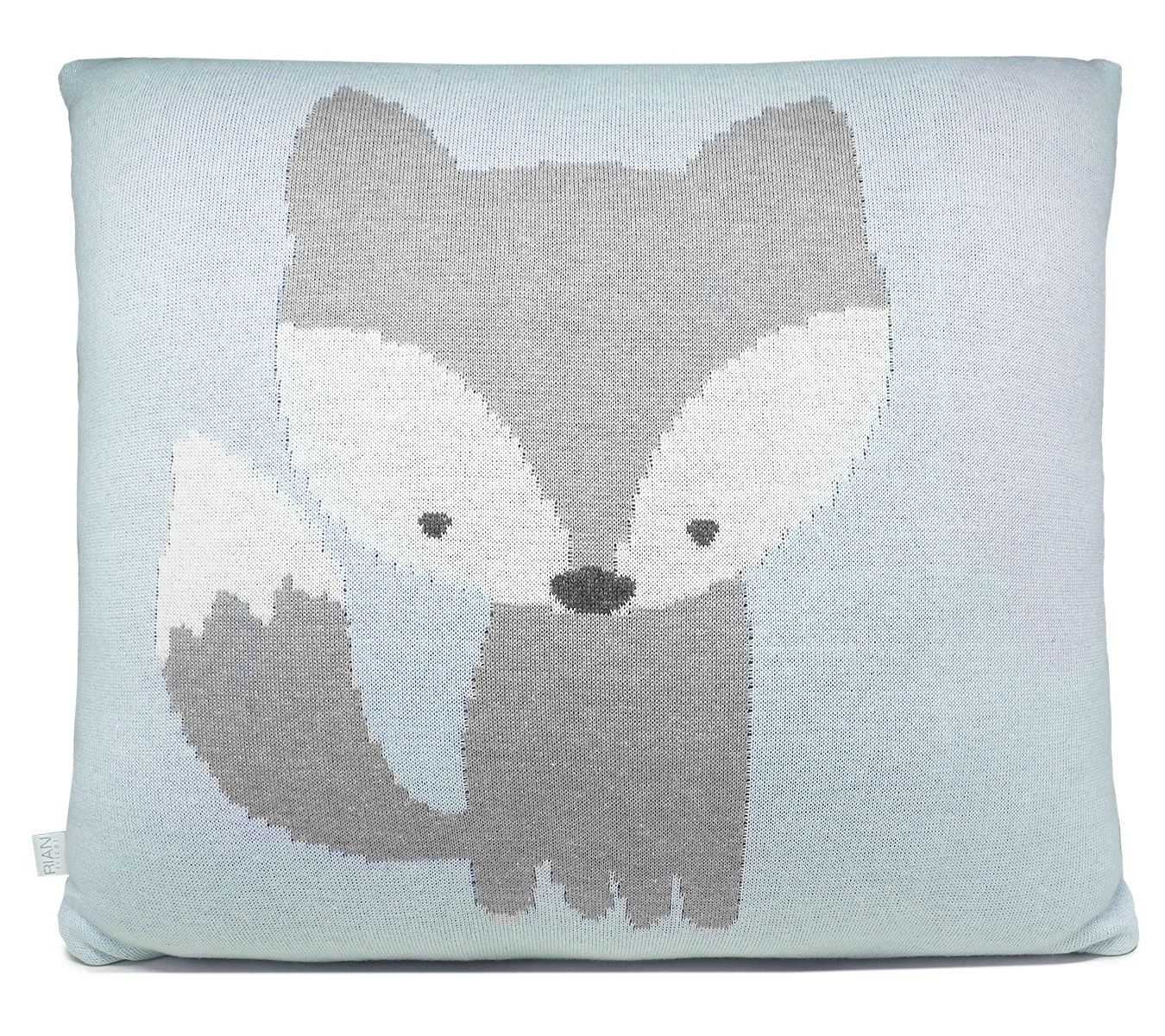 Rian Tricot Cushion Fox - Light Blue