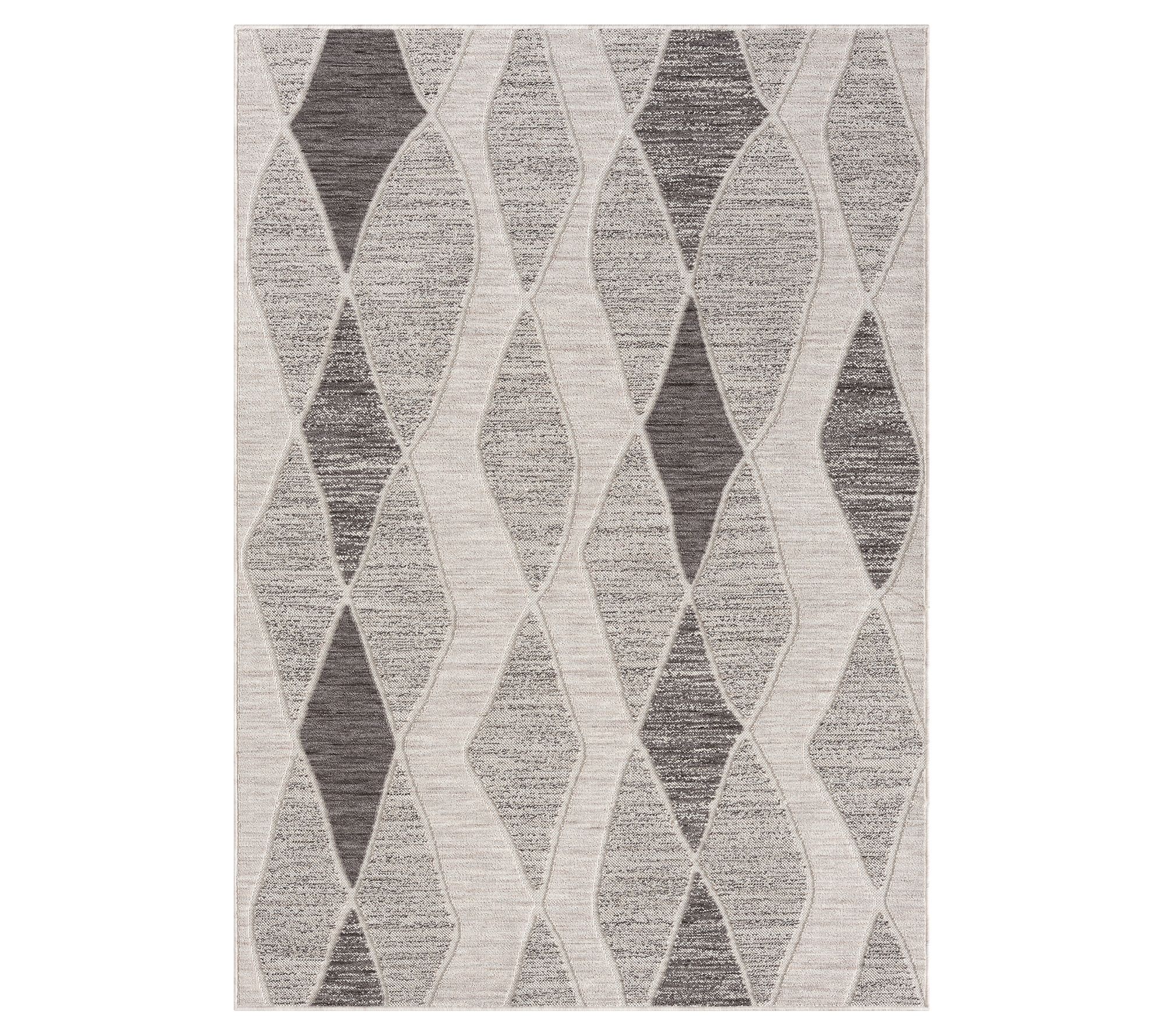 Ox Bay Geometric PET Indoor/Outdoor Area Rug, 5' x 7'