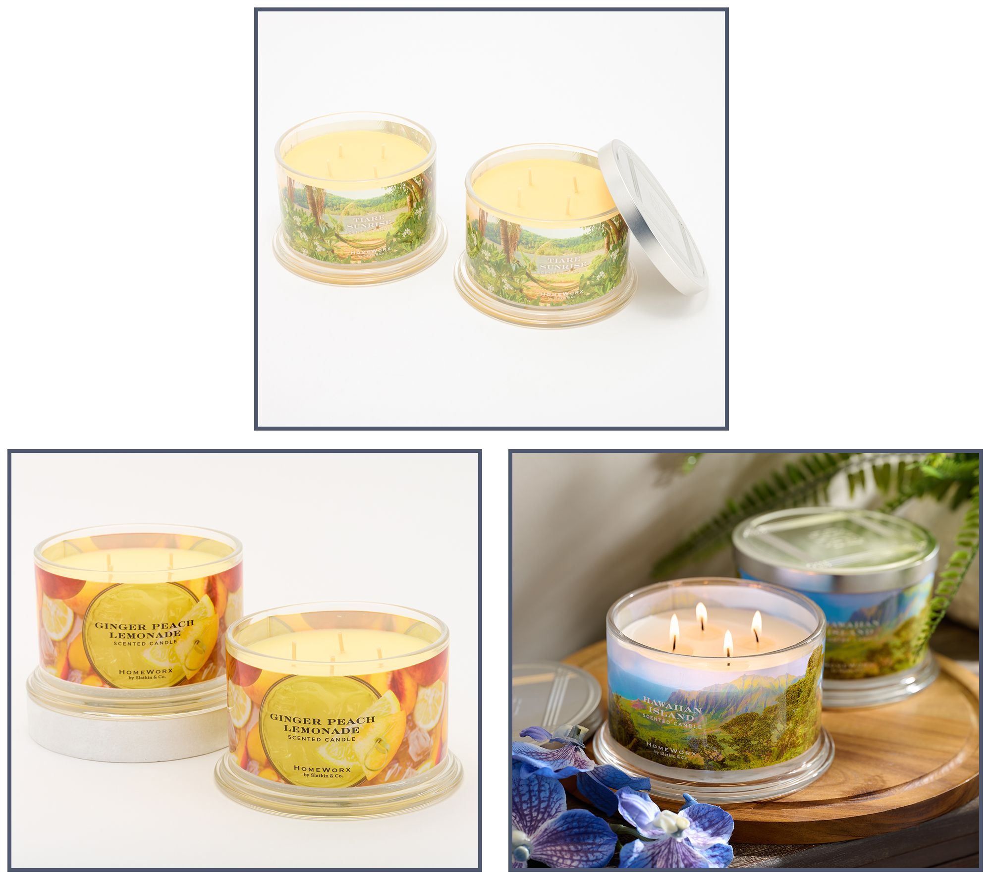 HomeWorx By Slatkin Co S 2 18oz Candles QVC Com   H441009.001