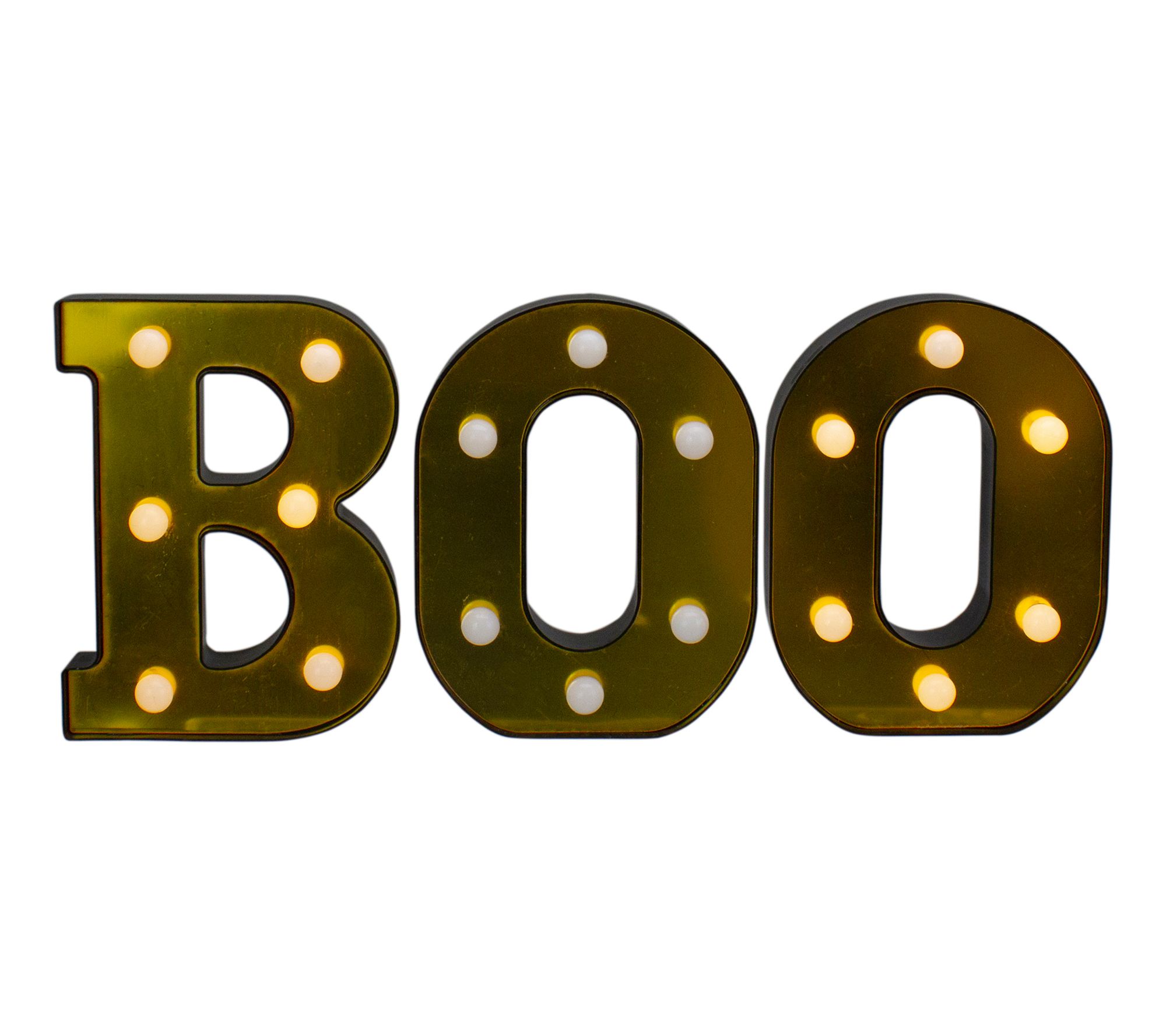 Northlight 6.5" LED Lighted  "BOO" Halloween Marquee Sign