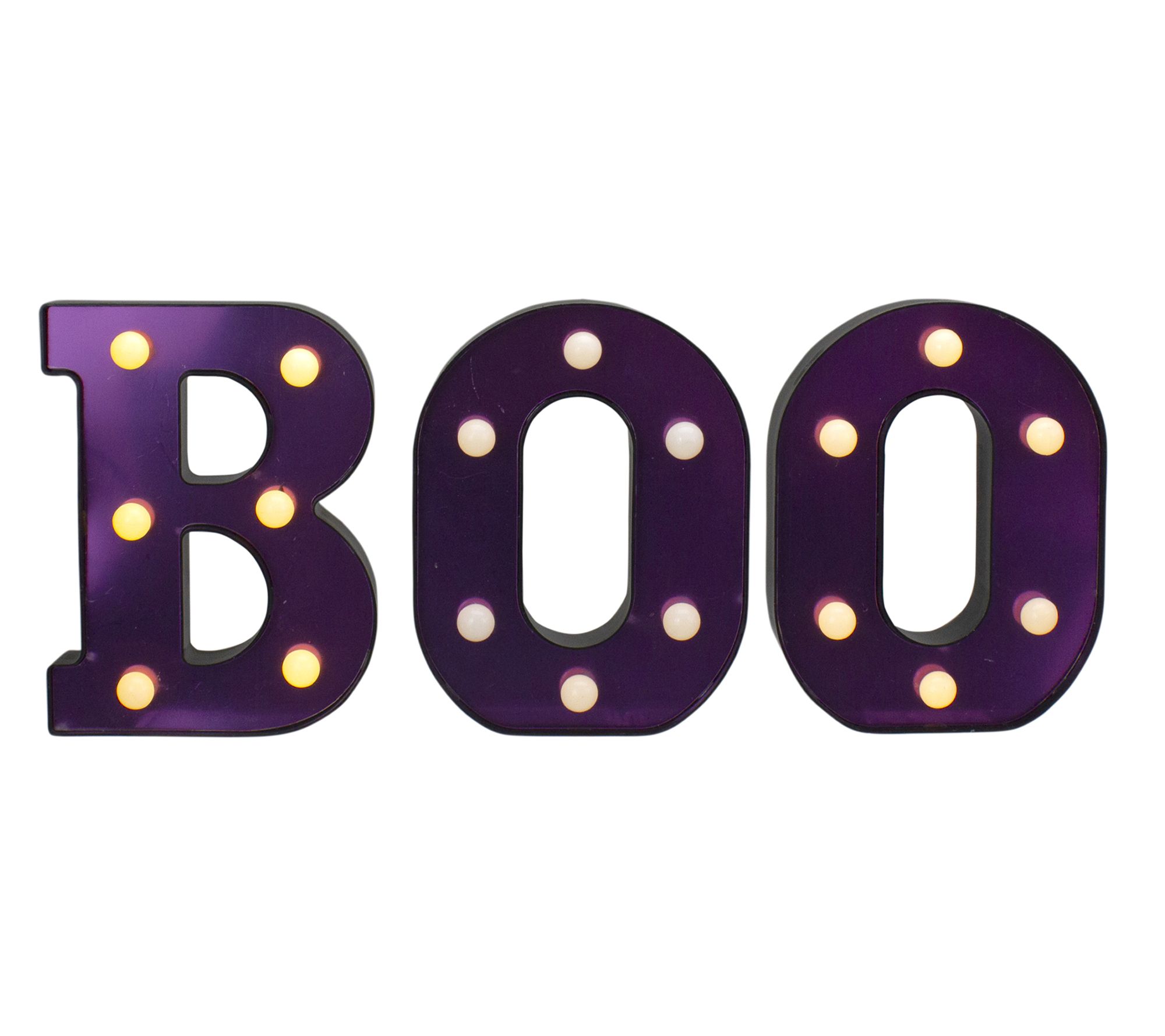 Northlight 6.5" LED Lighted  "BOO" Halloween Marquee Sign