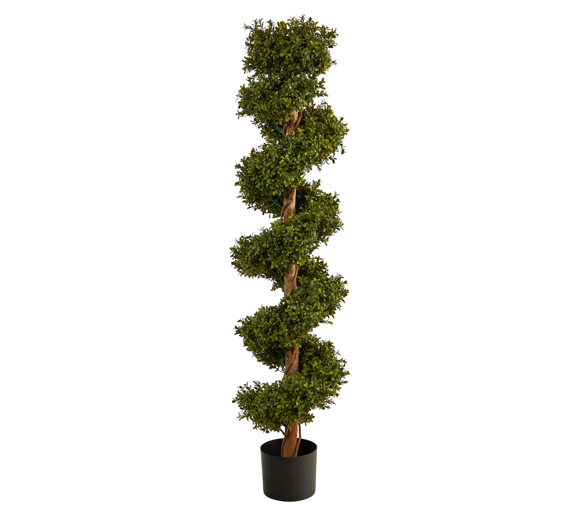 Nearly Natural 5' Boxwood Spiral Topiary Faux Tree