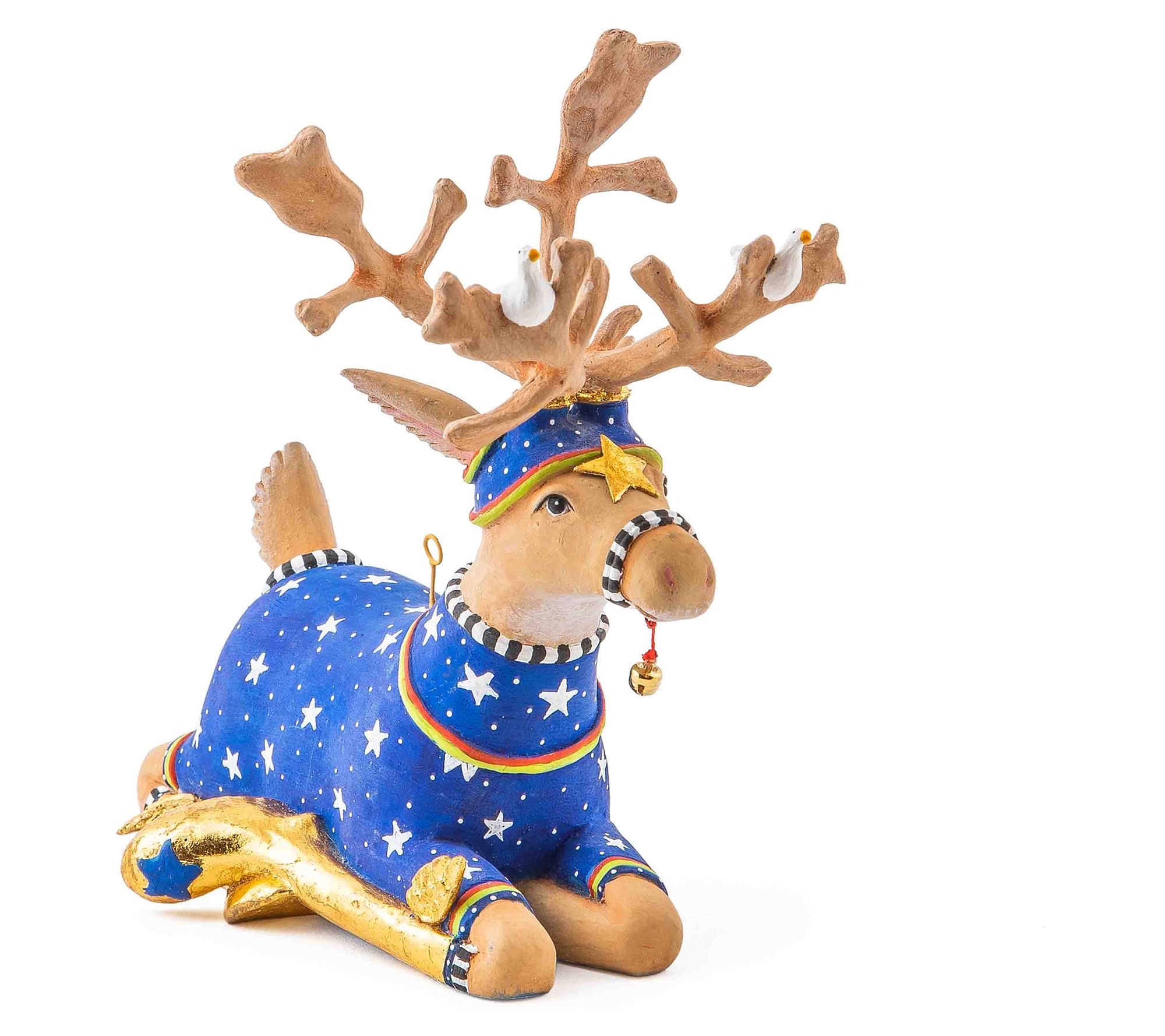 MacKenzie-Childs Dash Away Sitting Comet Reindeer Figure