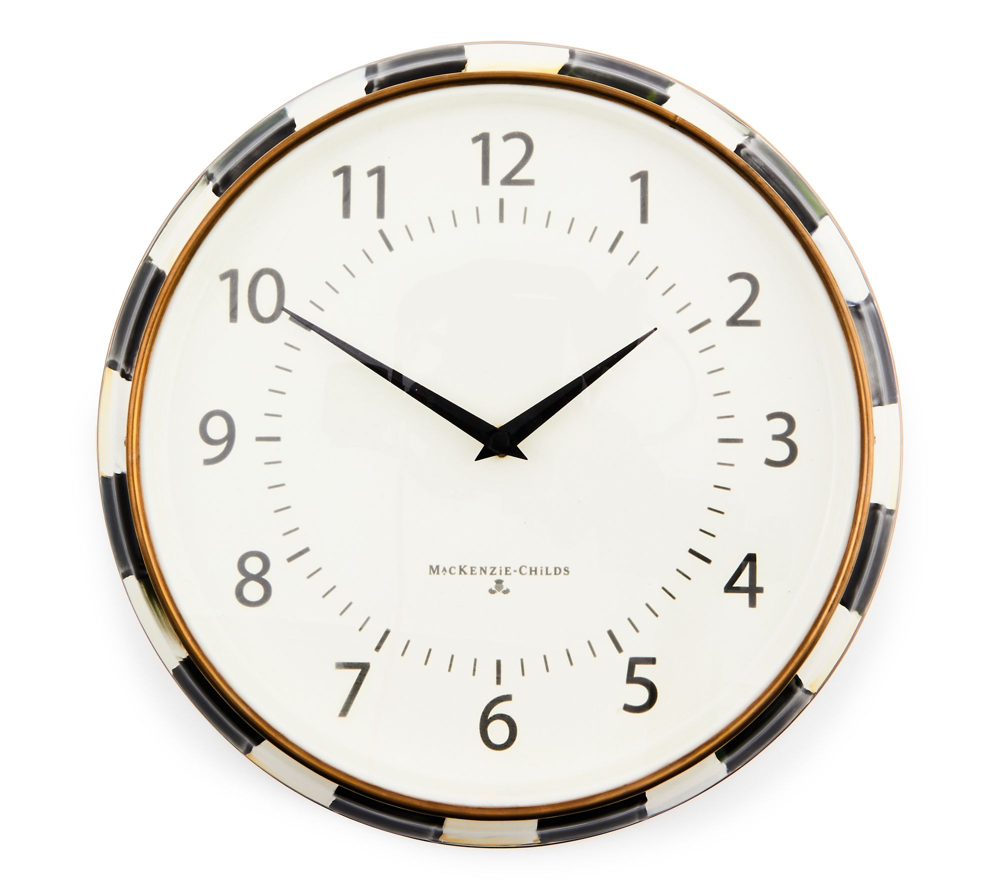 MacKenzie-Childs Courtly Check School Wall Clock