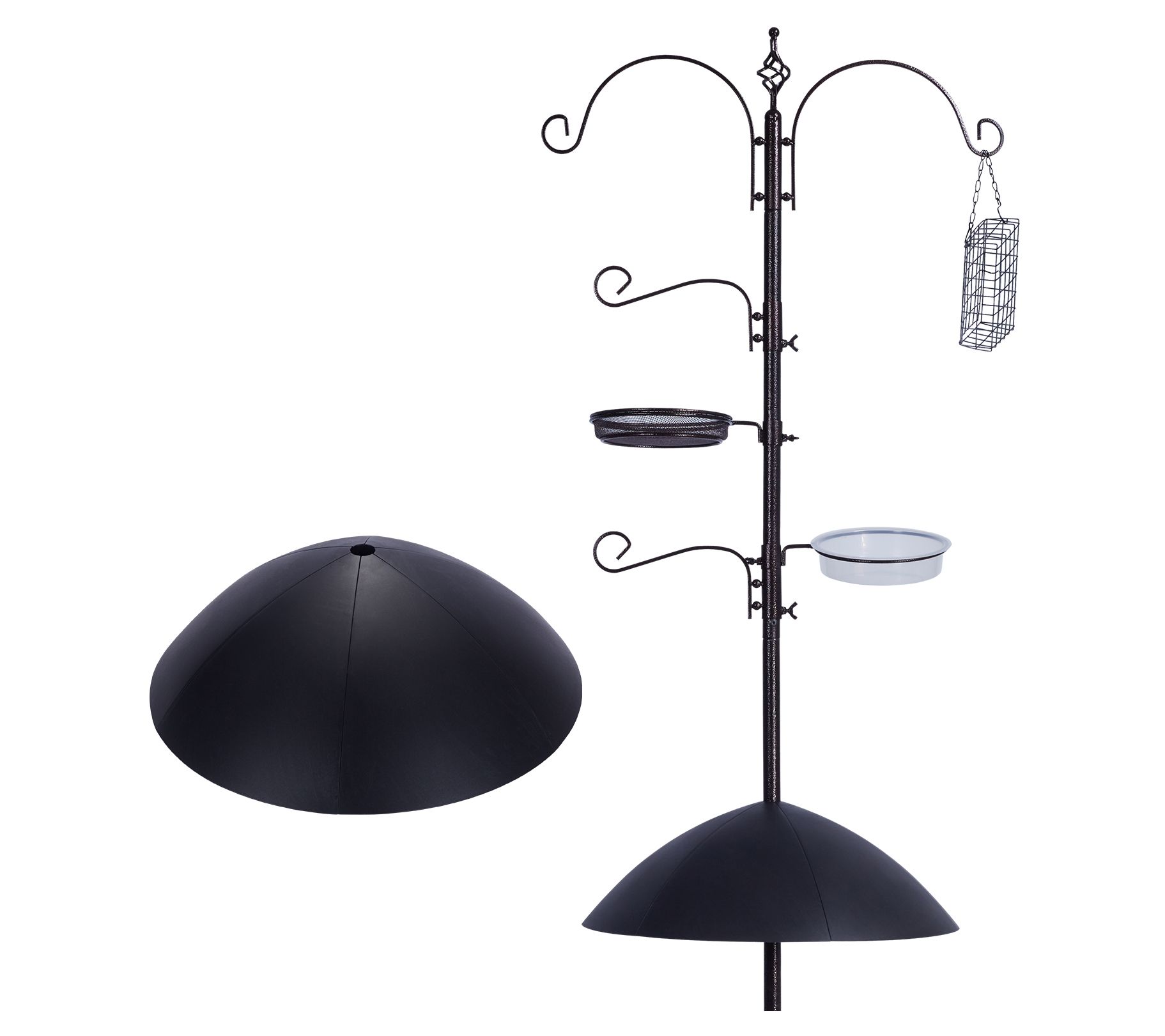 Heavy Duty Bird Feeding Station Kit with Squirrel Baffle