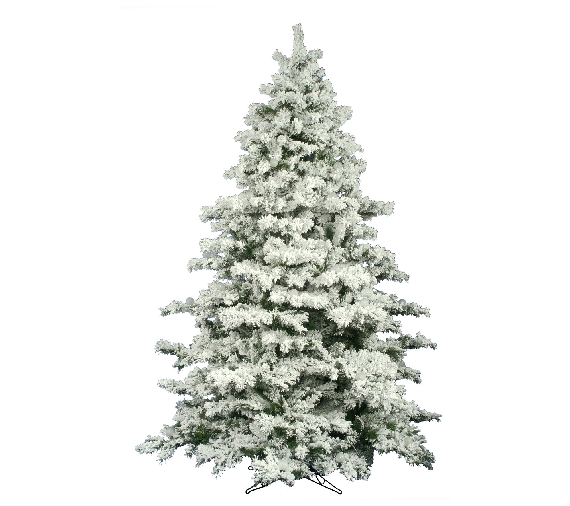 Vickerman Artificial 9' Flocked Alaskan Pine Christmas Tree