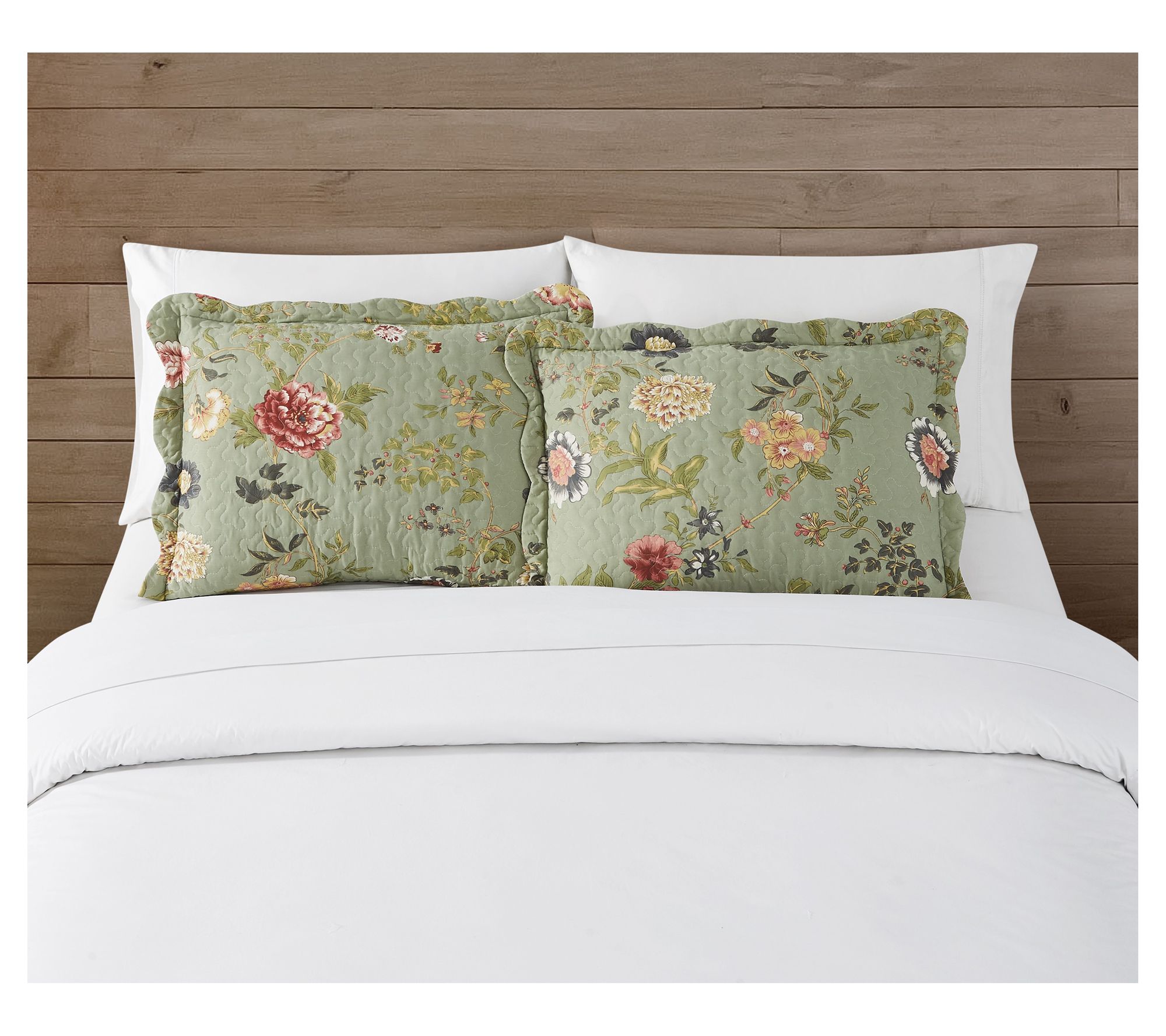 American Traditions Edens Garden Pair of King Shams