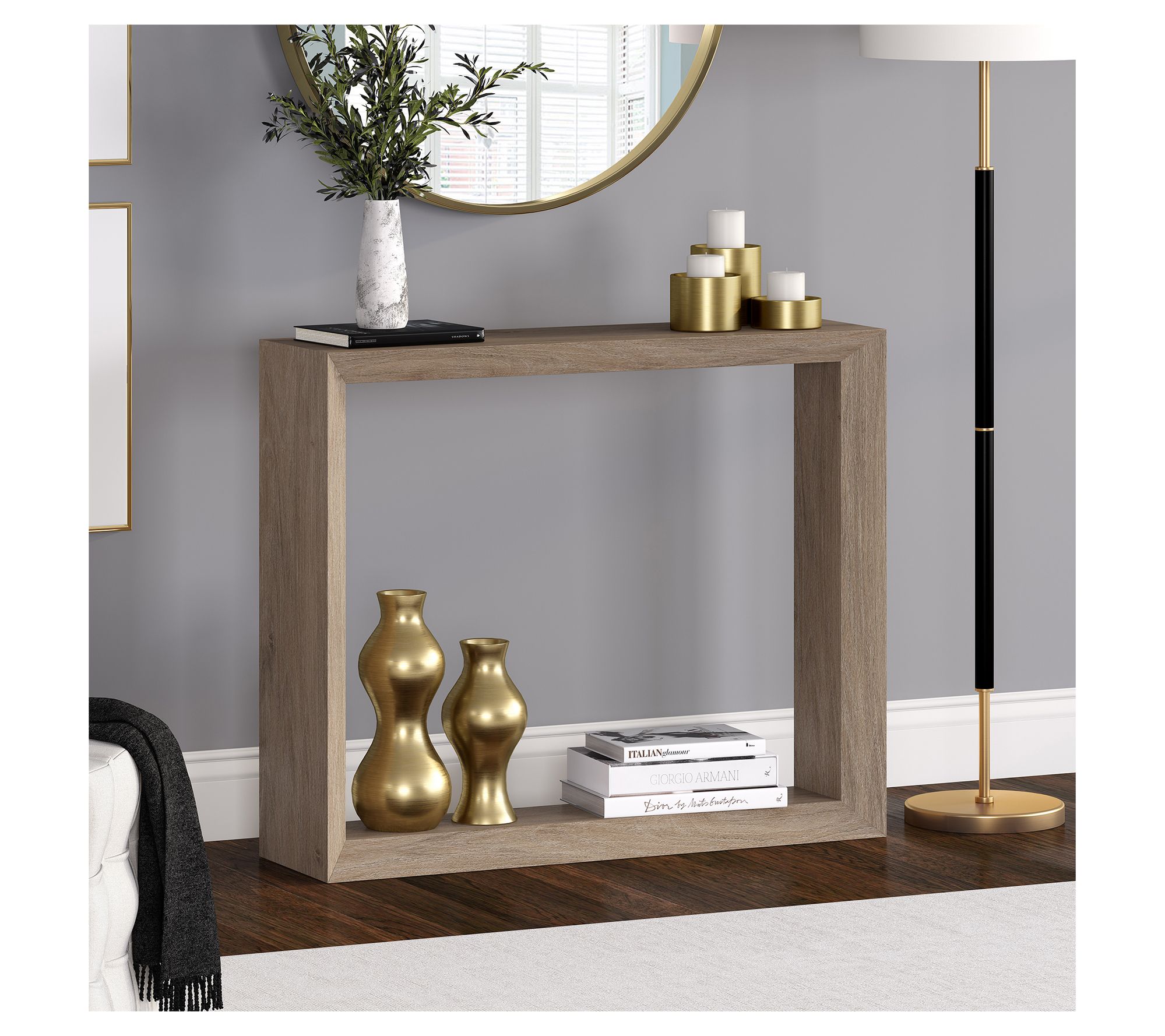 Hudson&Canal Osmond 36" Wide Rectangular Console Table