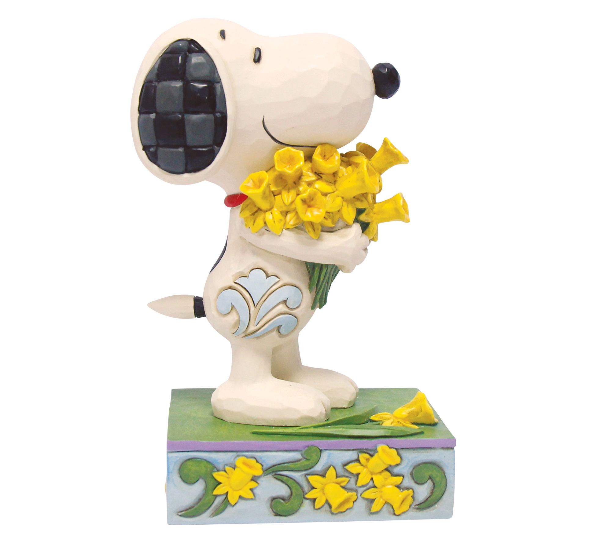 Peanuts by Jim Shore Snoopy with Daffodils Figurine 5.1in H
