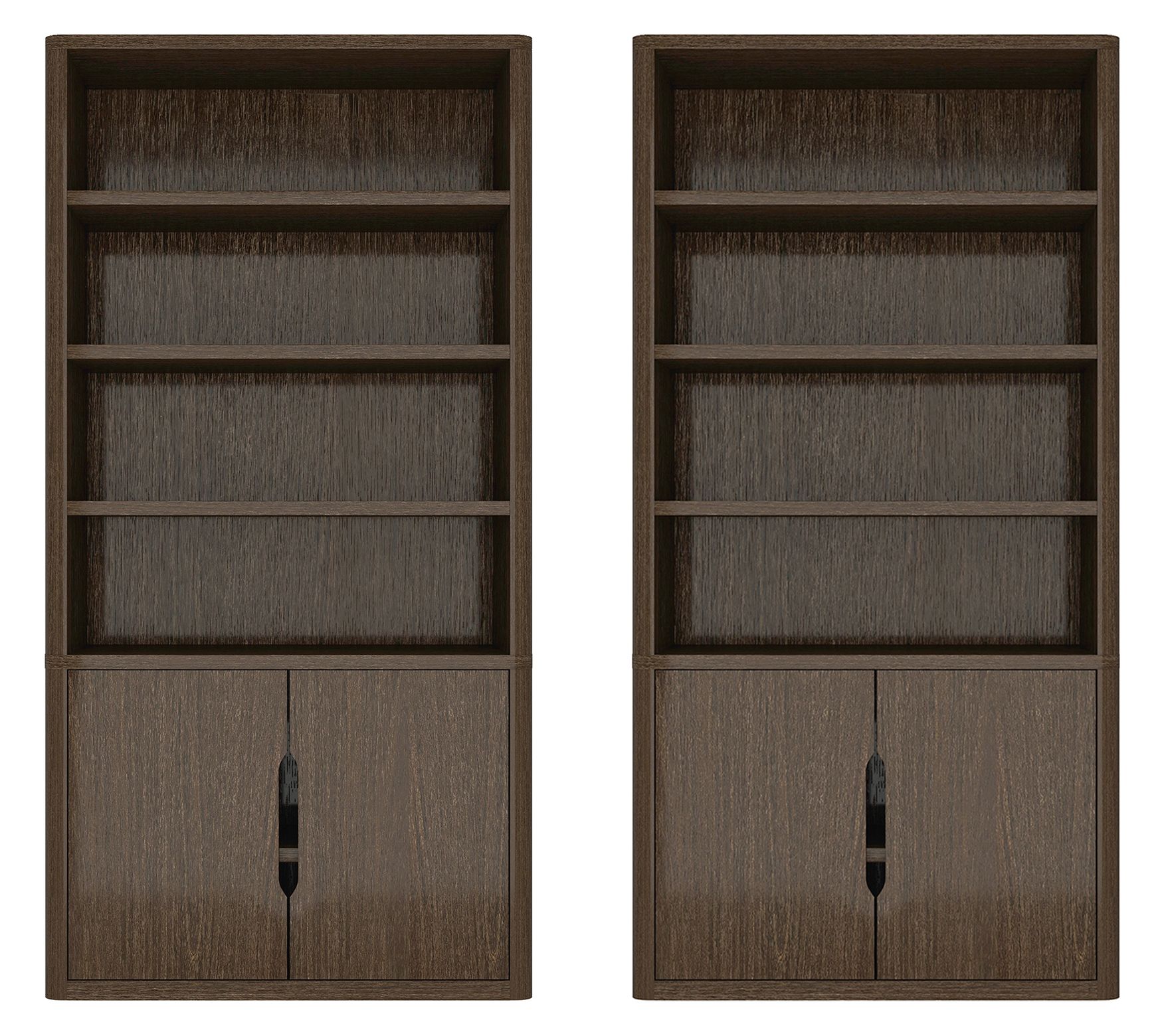 Manhattan Comfort Rivington 40" Bookcase Cabinet Set of 2