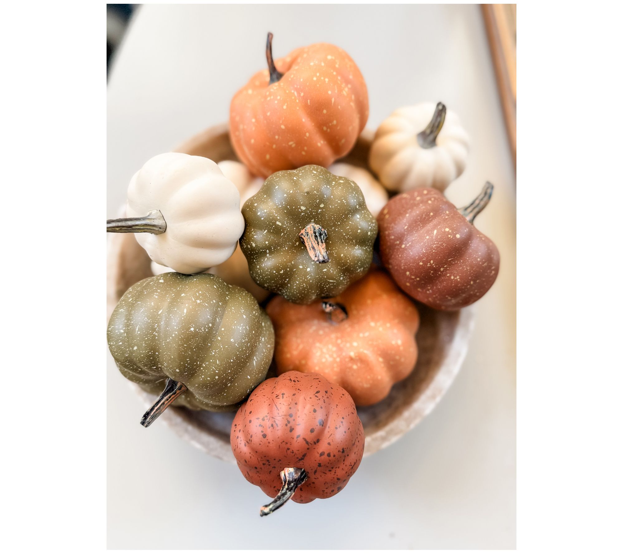 "As Is" Simply Stunning Set-10 Mini Pumpkins by Janine Graff