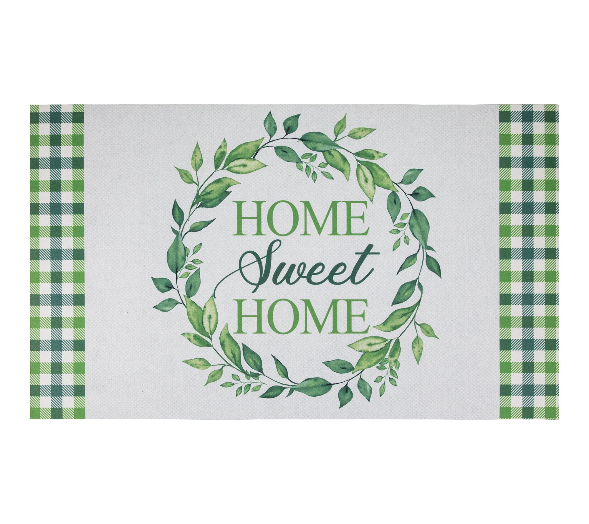 Northlight Home Sweet Home Gingham Doormat 18"x 30"