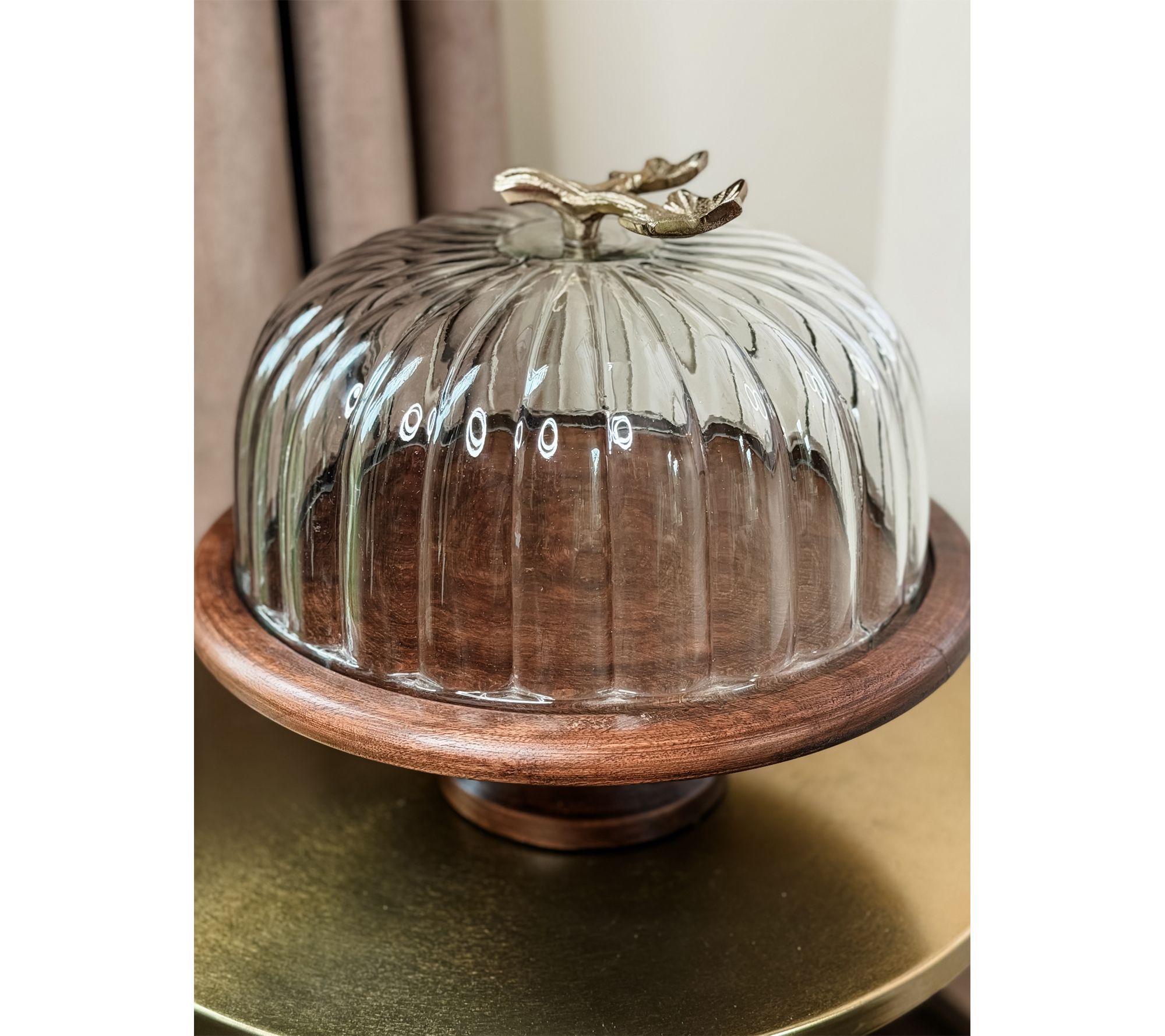 Simply Stunning Pumpkin Pedestal Cloche by Janine Graff
