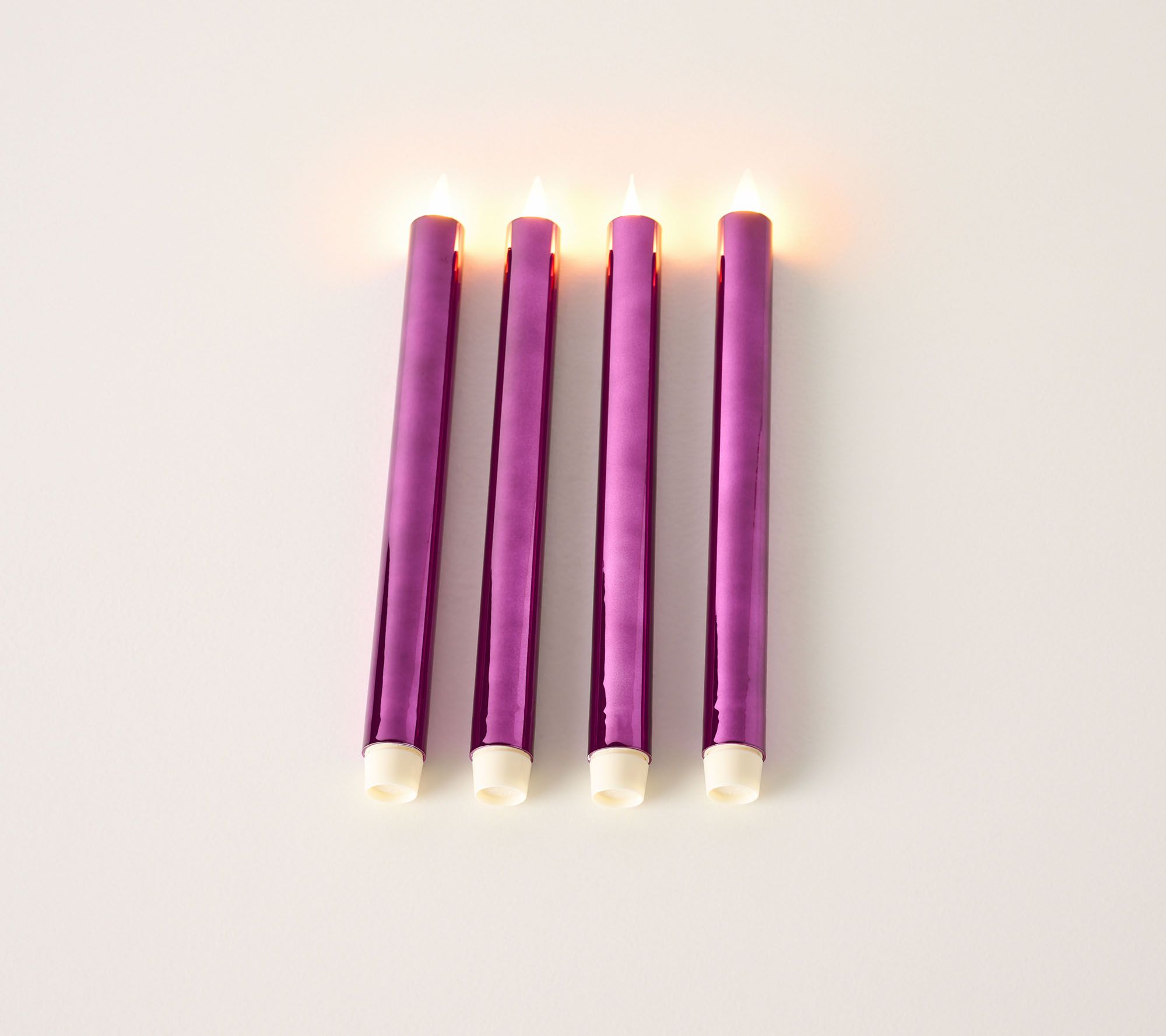 S/(4) 10" Candle Light High Shine Tapers by Valerie