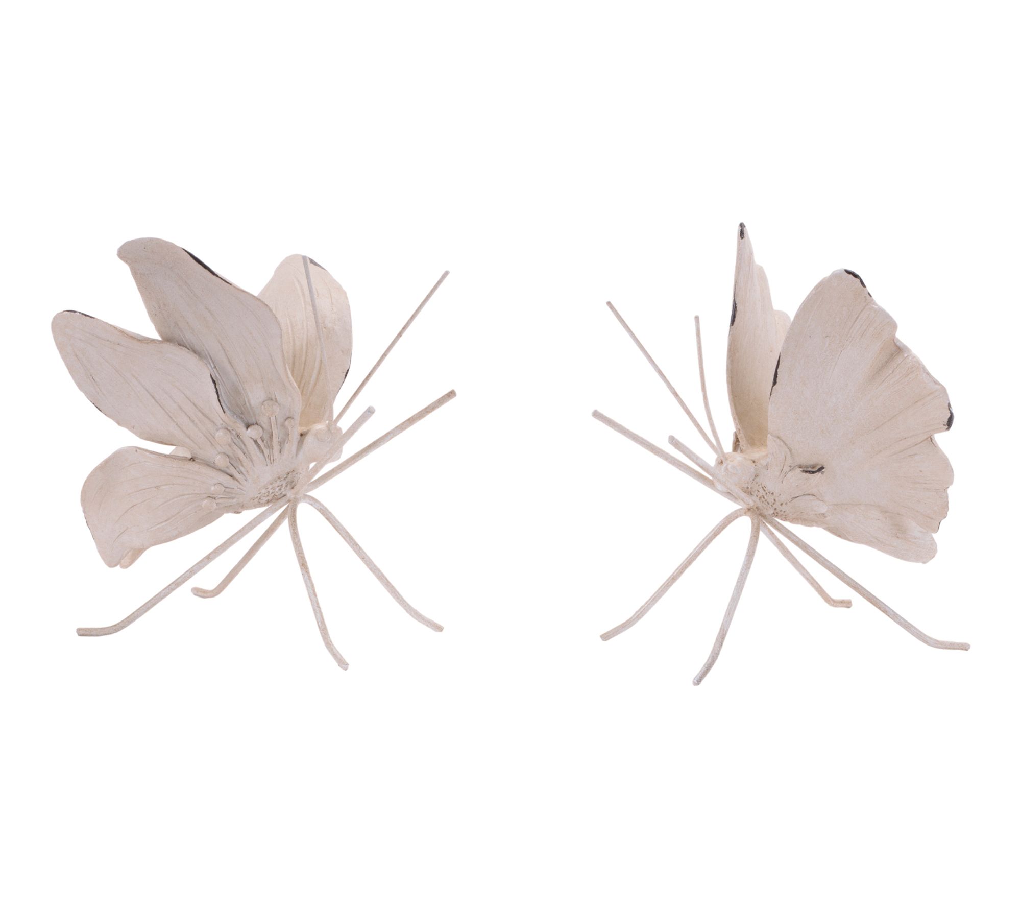 Melrose International Flower Petal Butterfly Shlf Sitter