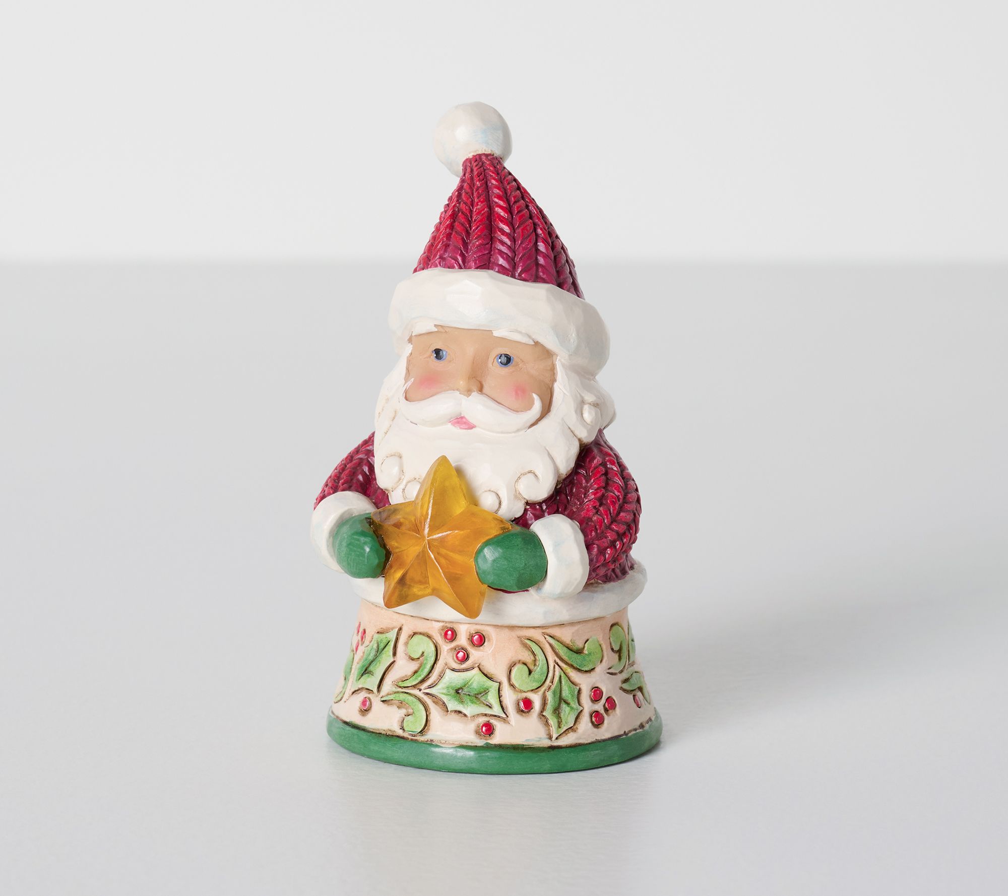 Jim Shore Heartwood Creek 4.5" Mini Santa with Star Figurine