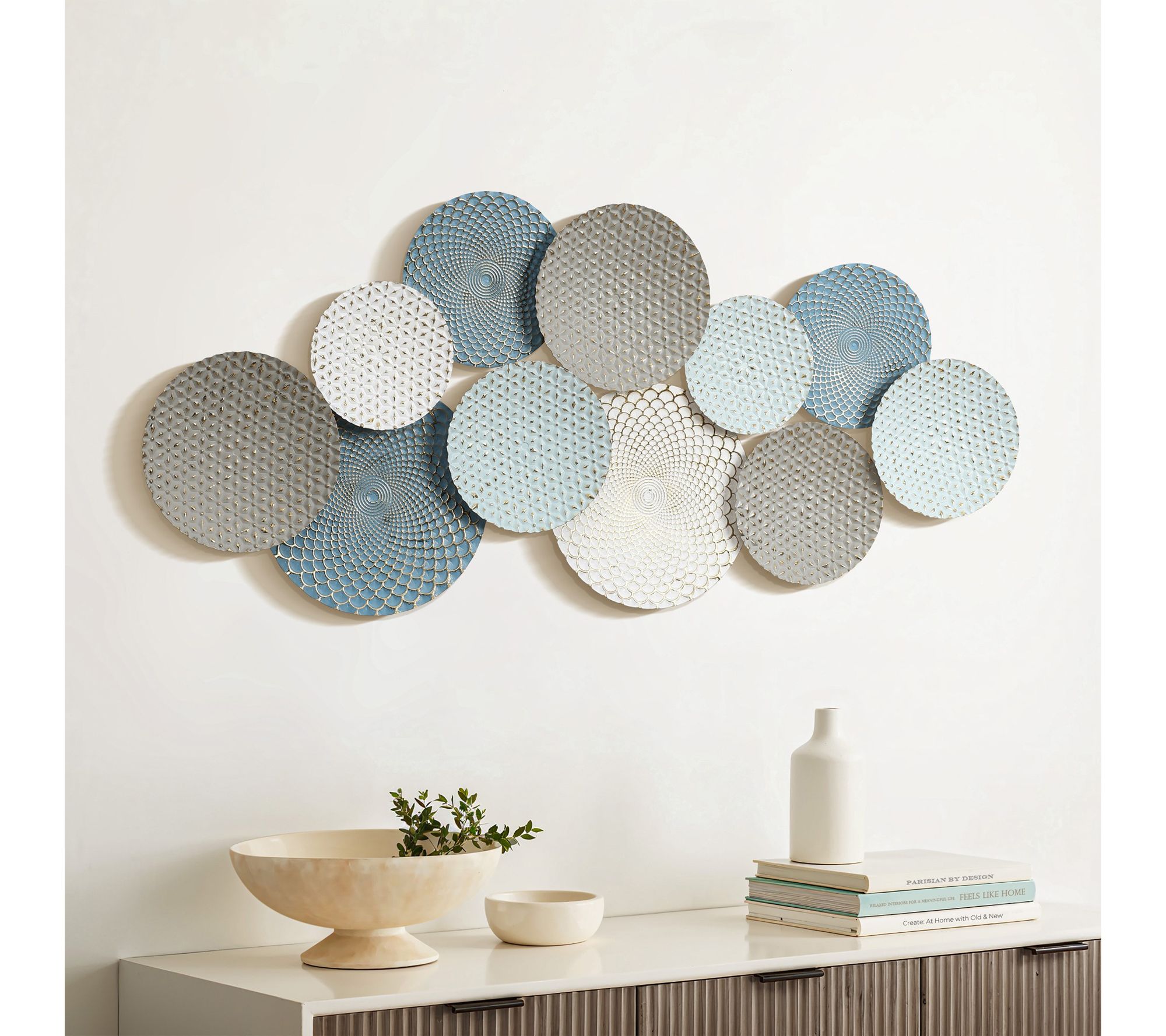 LuxenHome Distressed Pastels 21.06"H x 47.44"WWall Decor