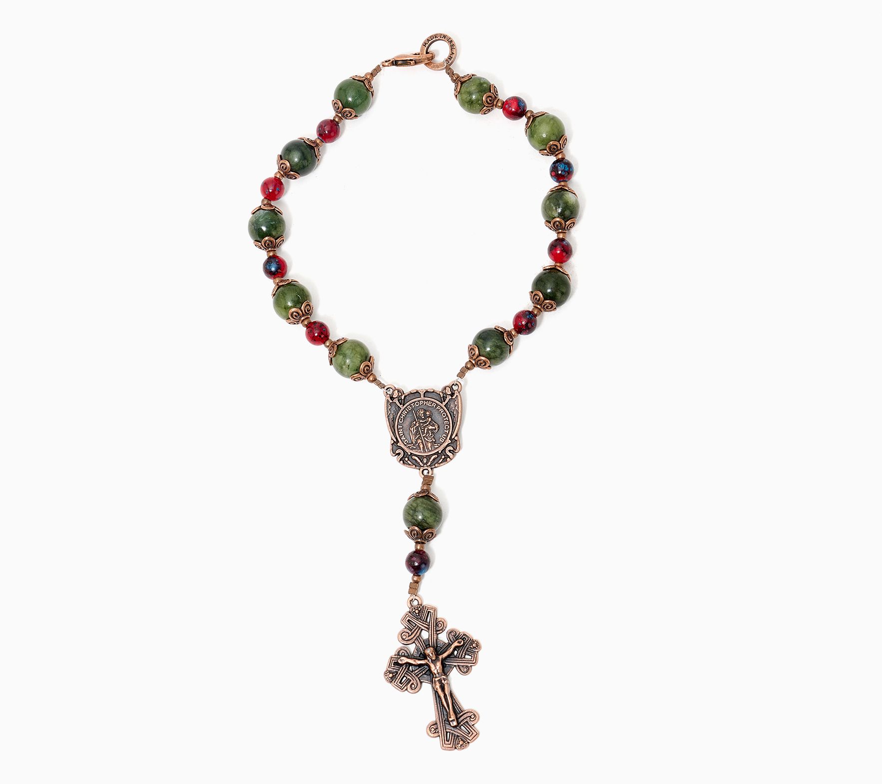 Connemara Marble Travel and Protection Rosary