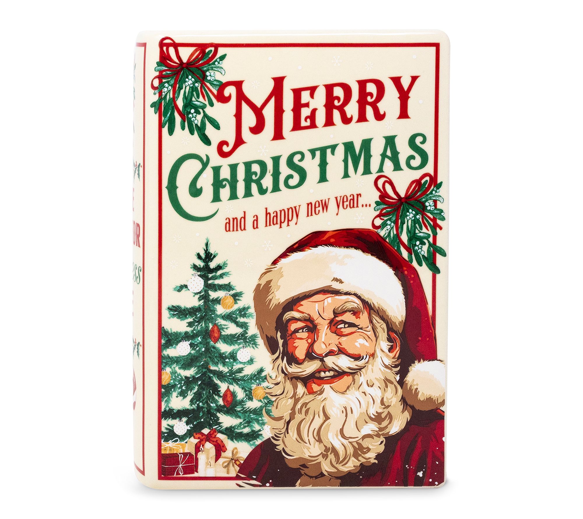 Steel Mill & Co. Large Book Vase, Santa is Coming to Town