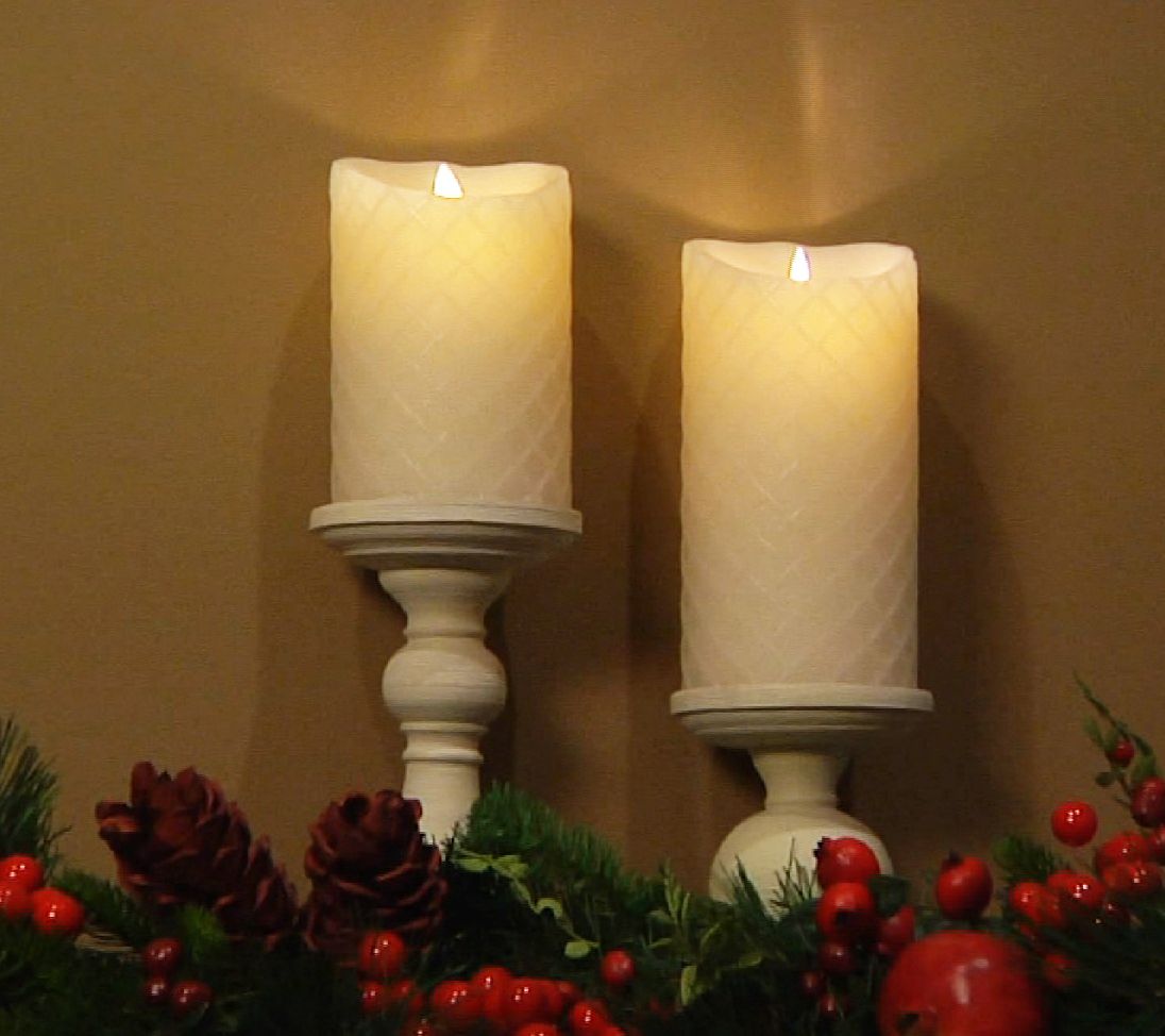 Luminara Diamond Embossed Flameless Candle