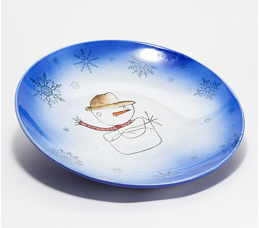 Snowman 15" Serving Bowl by CampHill Special School