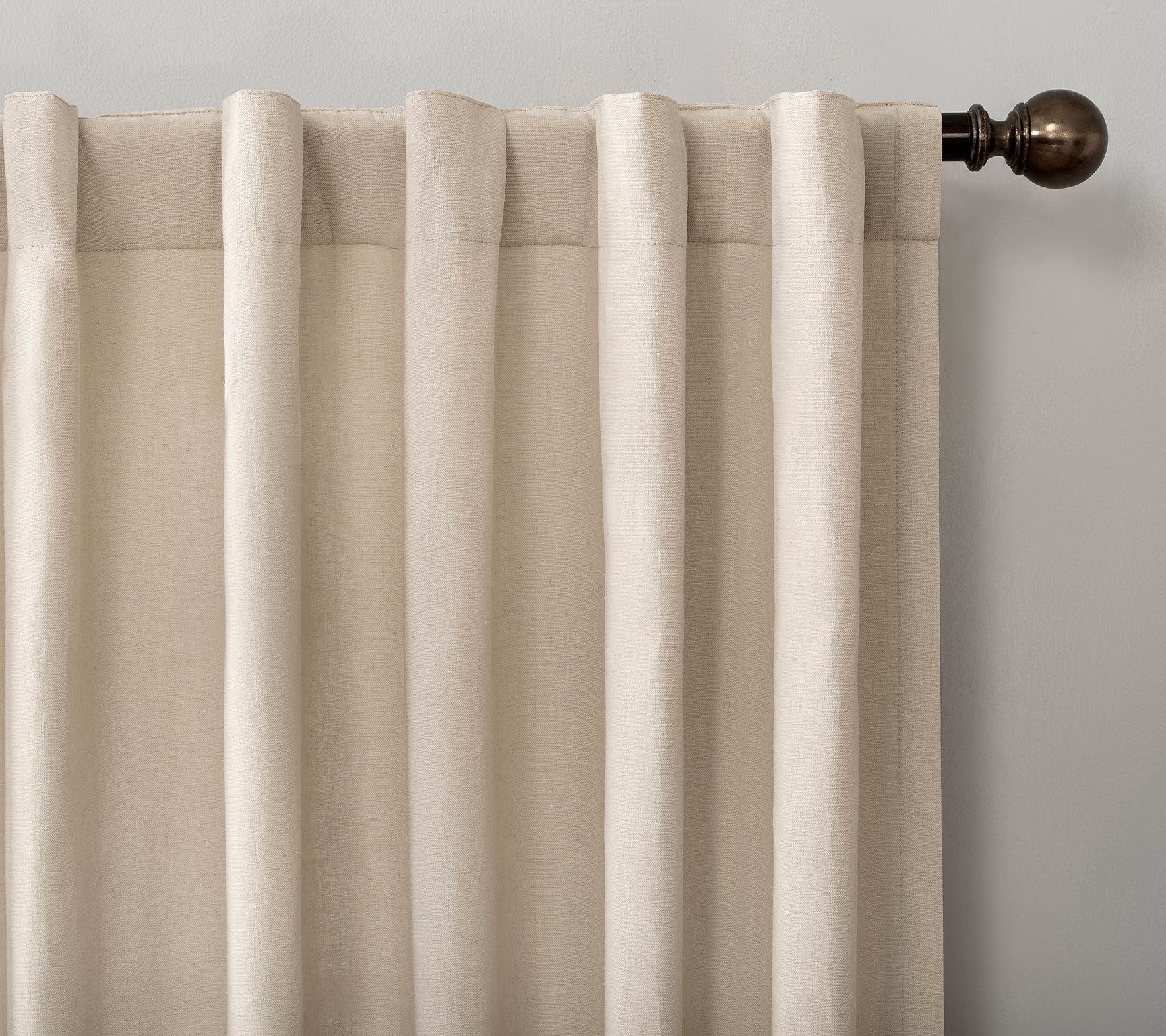 Scott Living Renato Linen Blend Curtain Panel,50