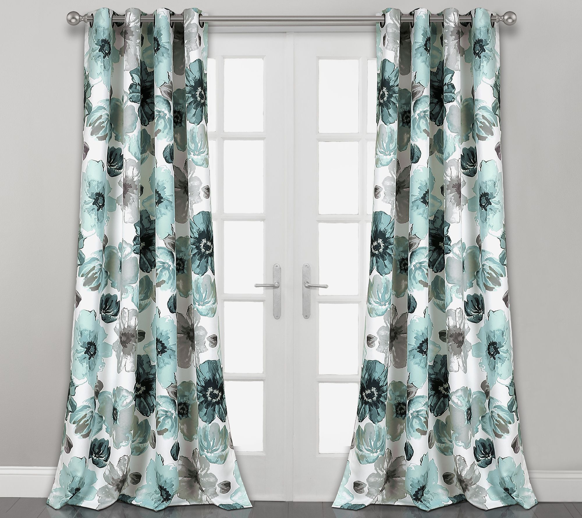 Leah Set of 2 Room-Darkening Curtains by Lush Decor