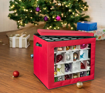 Honey-Can-Do 120-Cube Ornament Storage Box - H310010