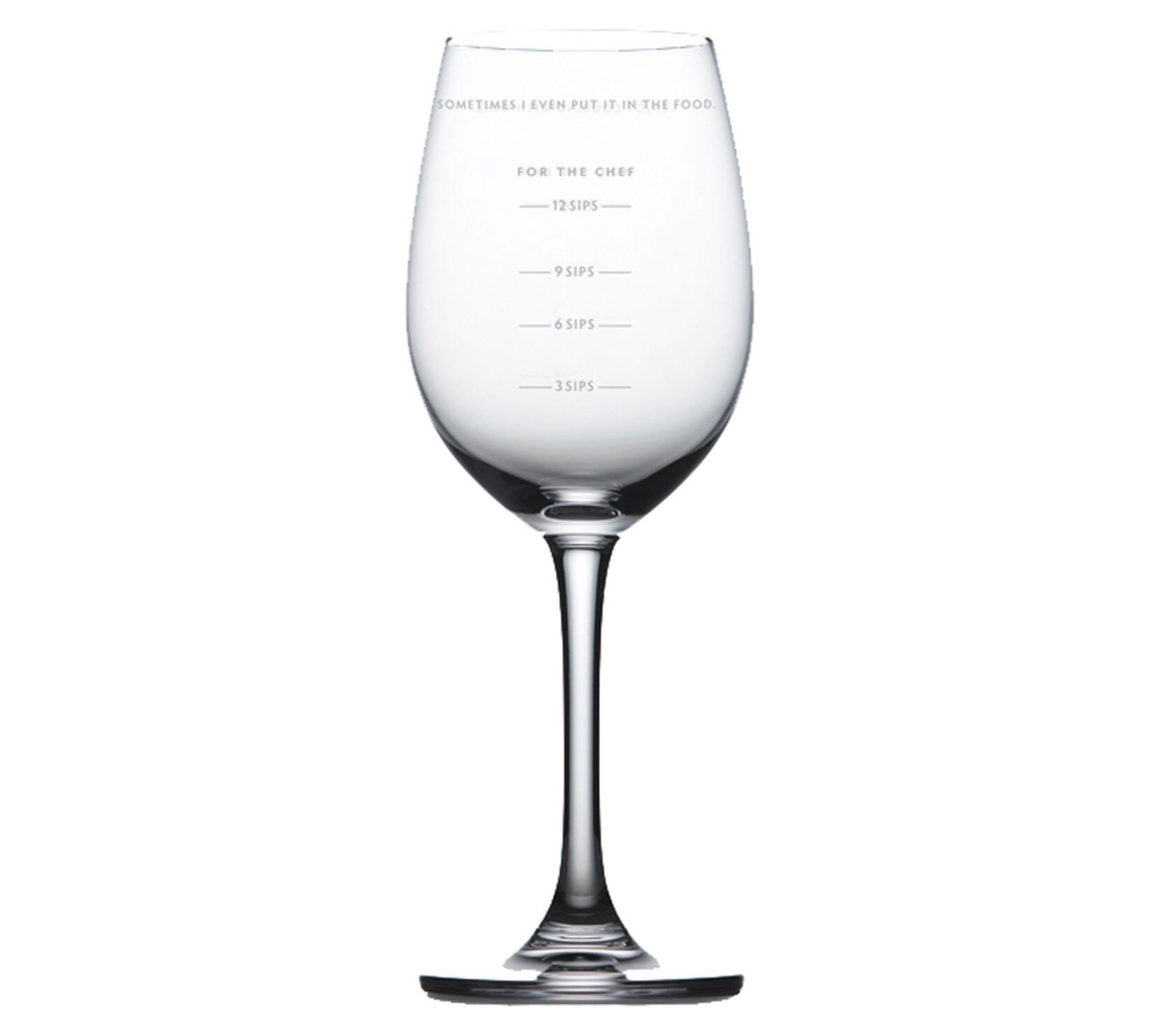 Fred Sauced Measuring Wine Glass - Qvc.com