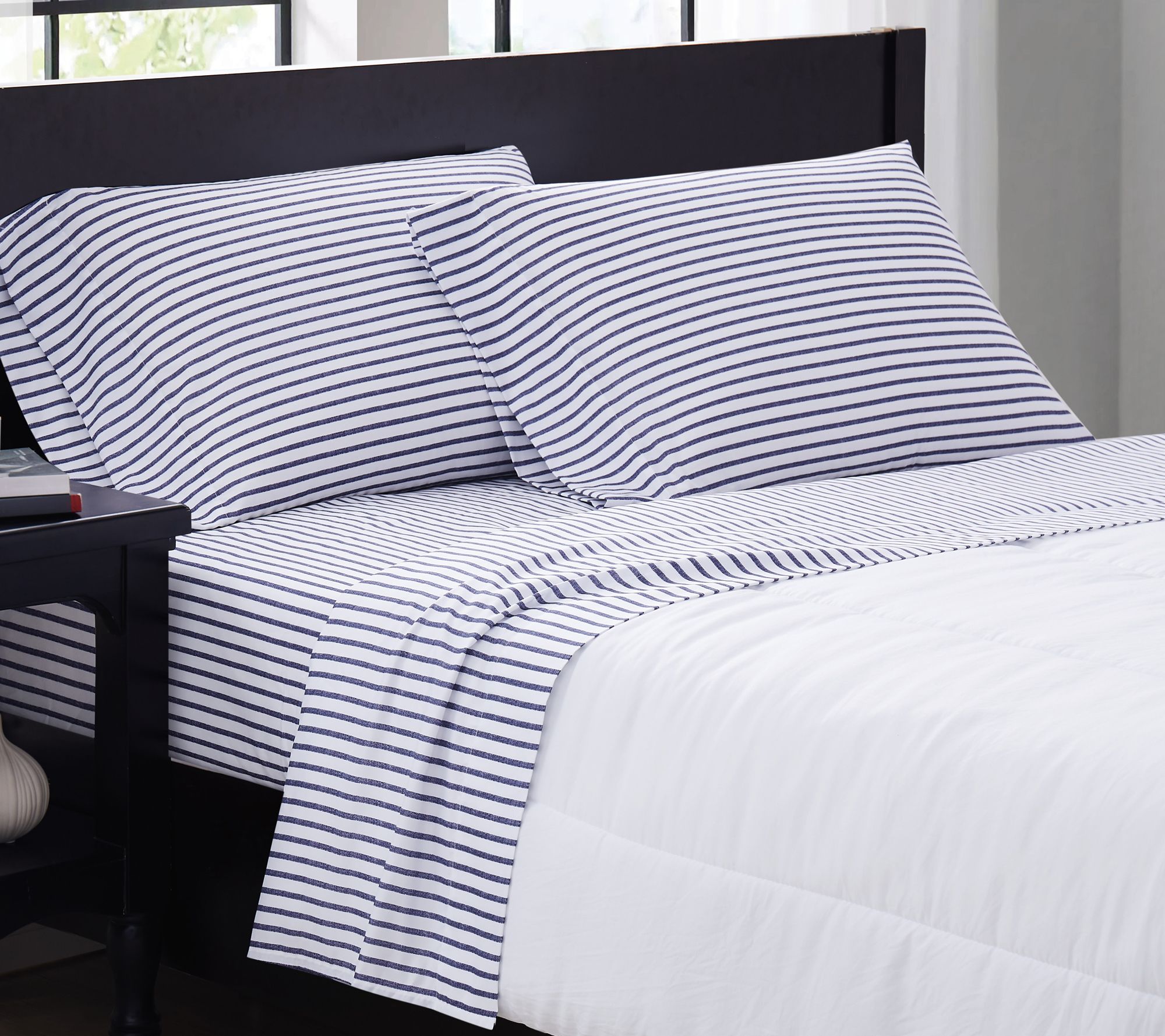 Truly Soft Pinstripe Full Sheet Set
