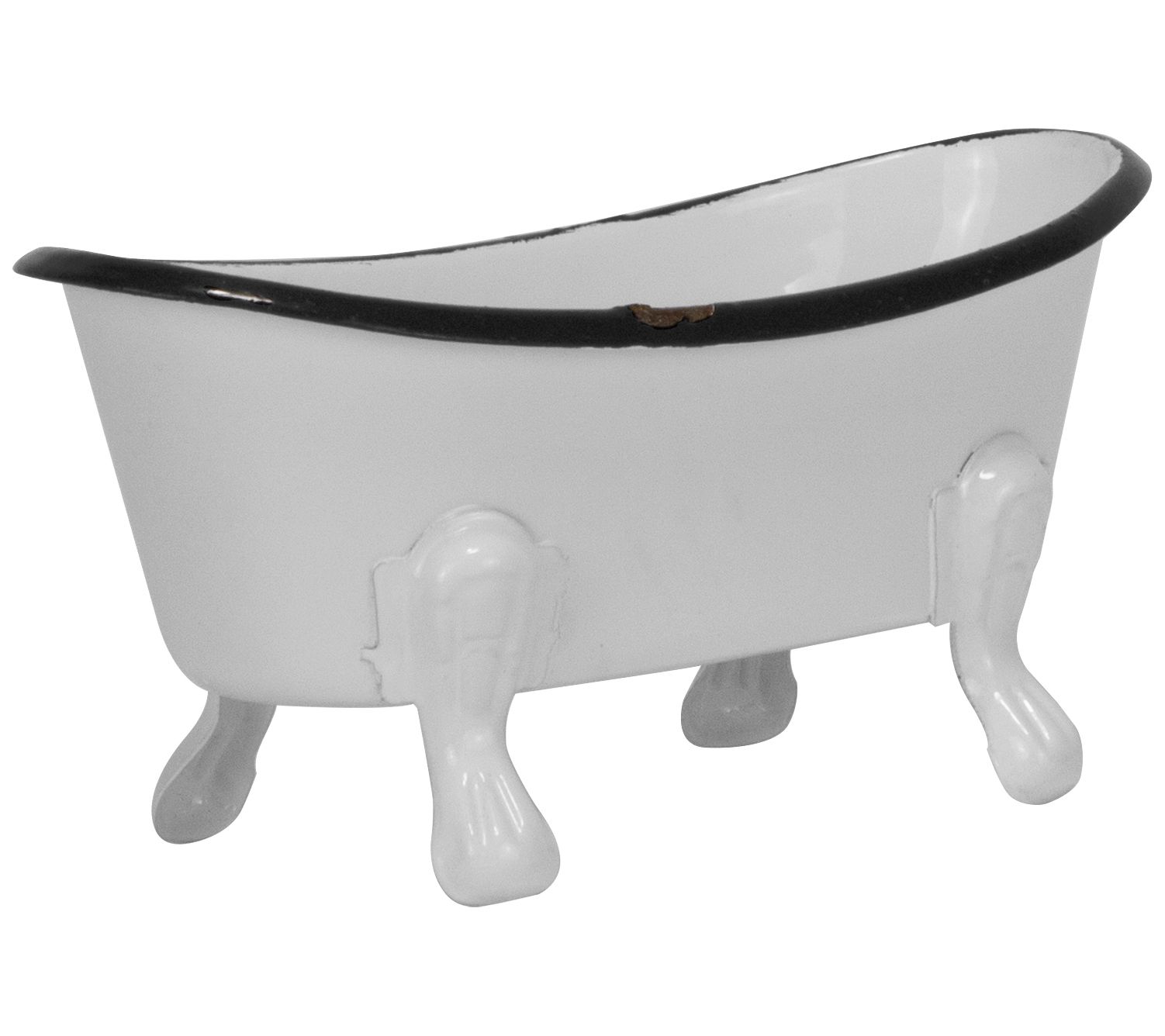 Foreside Home & Garden Mini Enamel Bathtub SoapDish