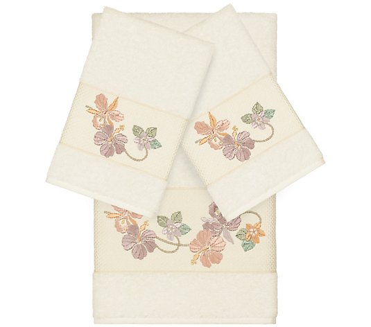 Linum Home Textiles Caroline 3PC Towel Set