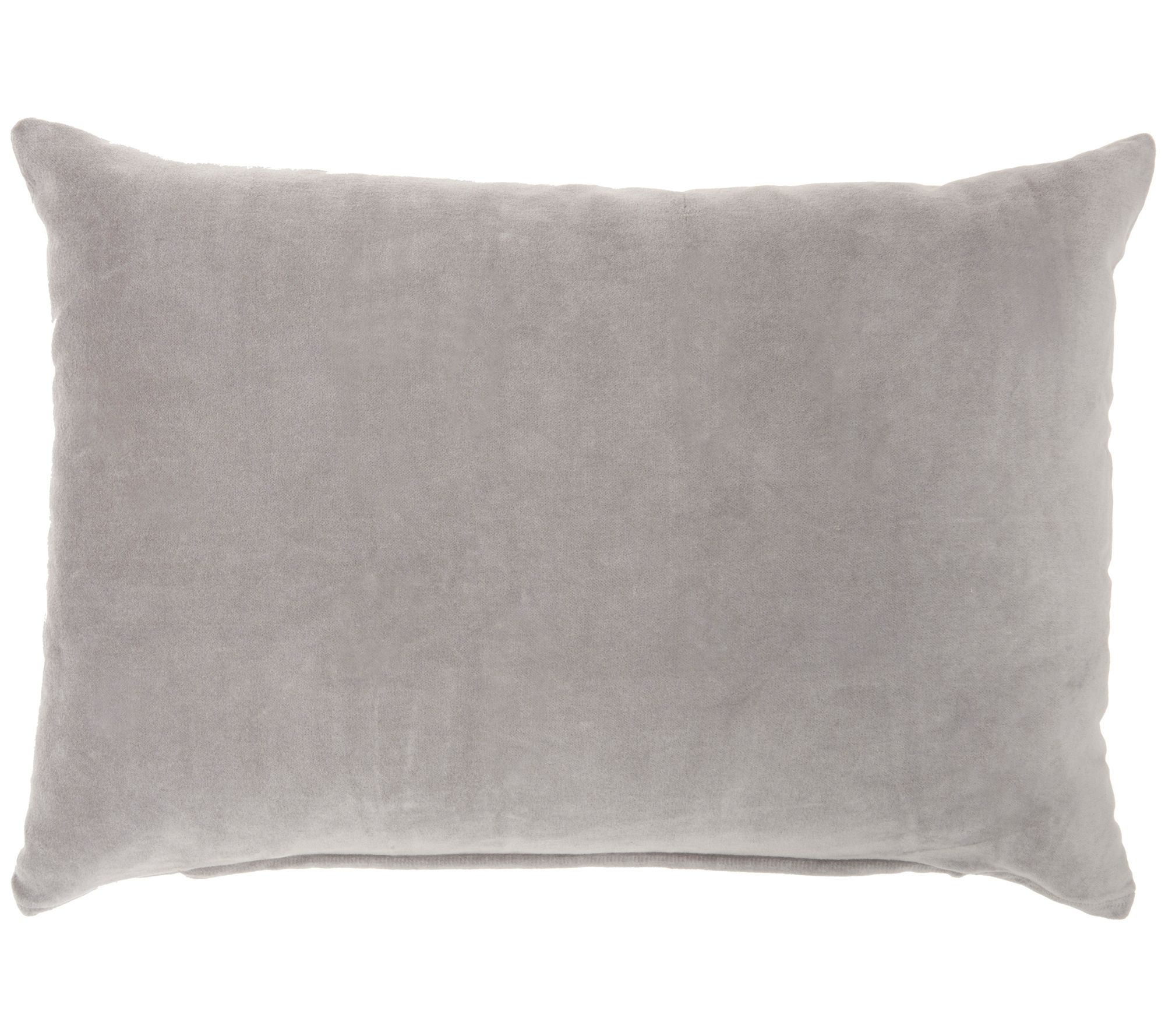 Mina Victory Solid Velvet 14" X 20" Throw Pillow