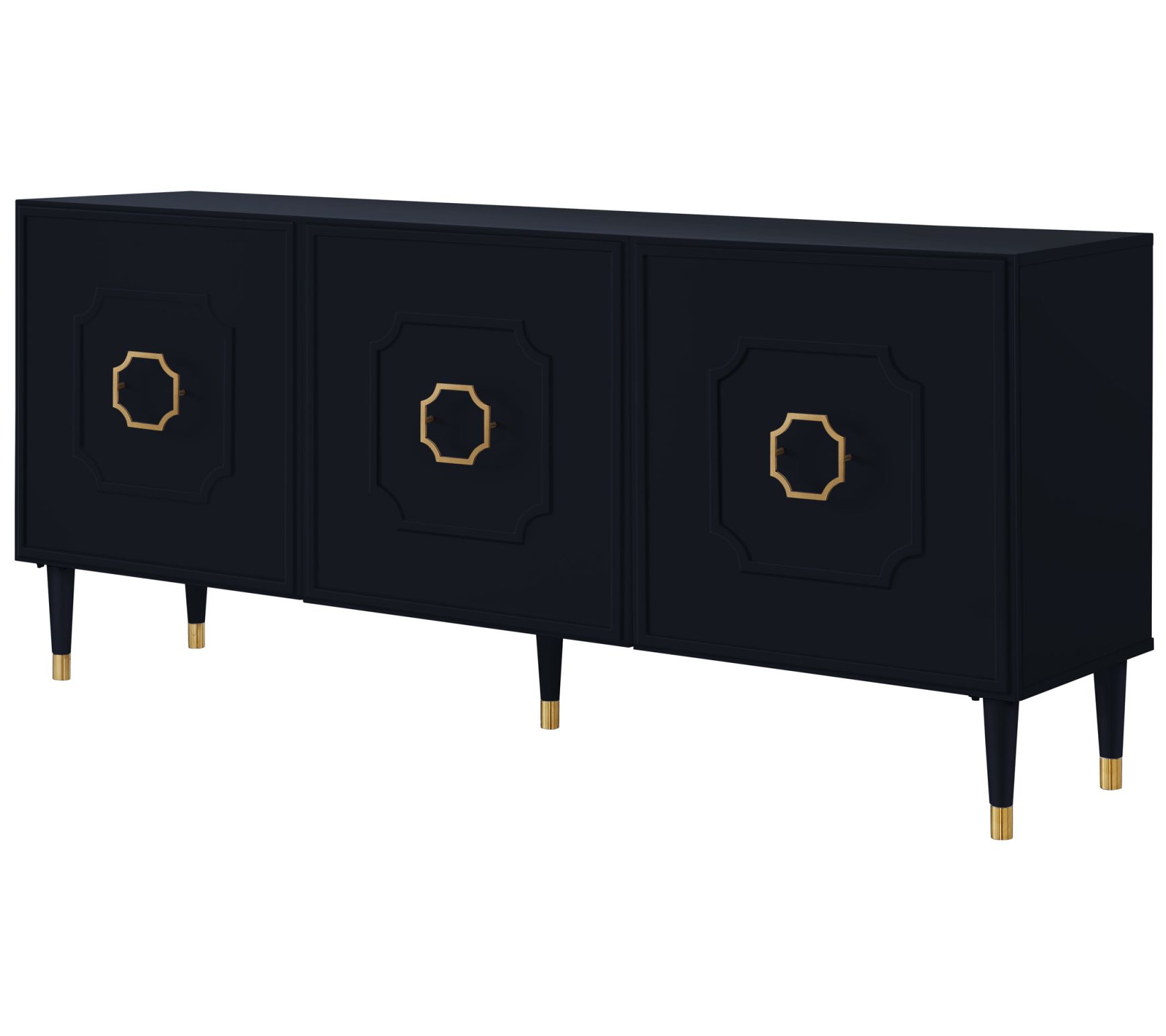 3 Door Sideboard/Buffet Stainless Steel Handleand Leg Tip