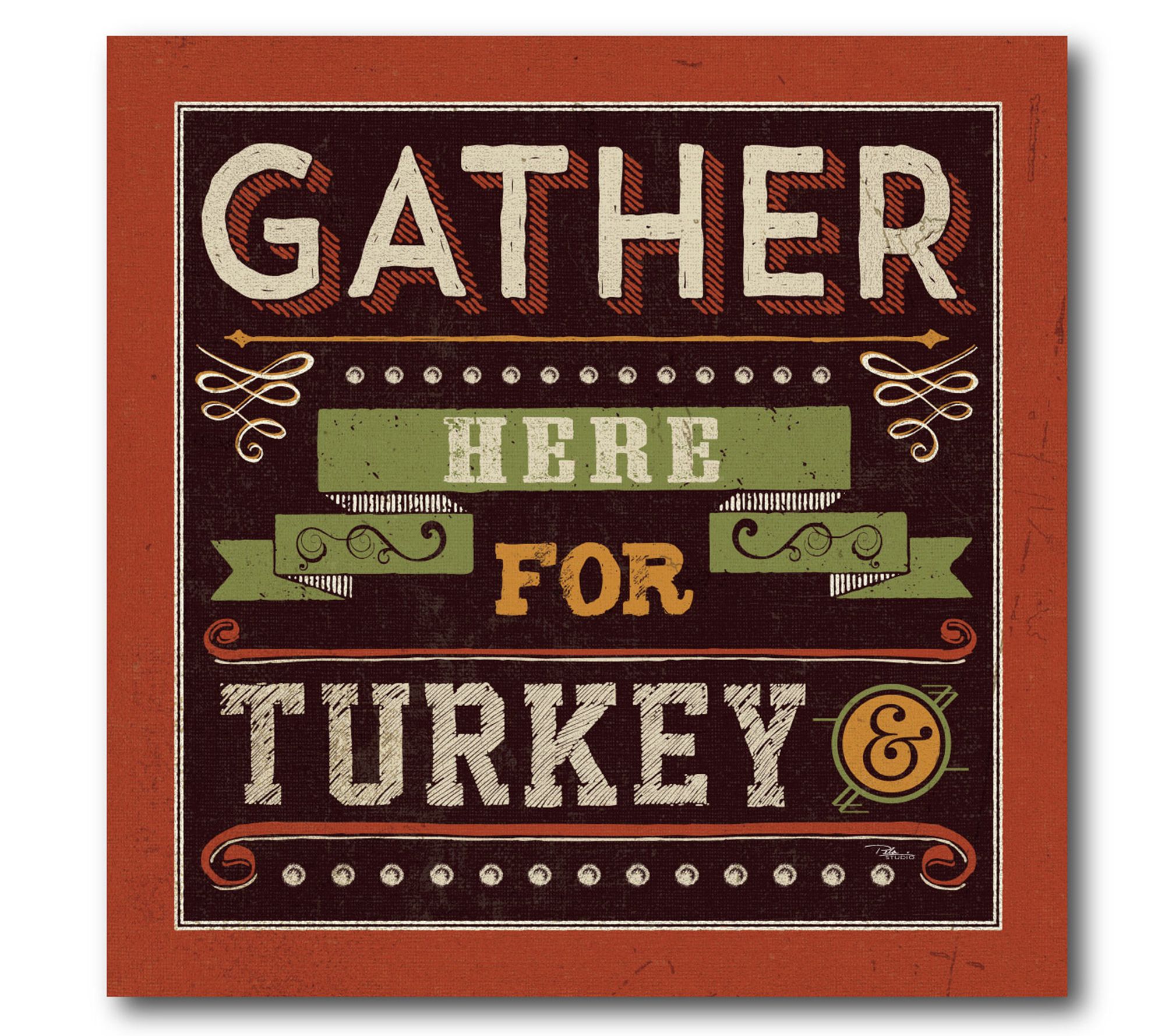 Courtside Market GiveThanksI 16x16 Canvas Wall Art