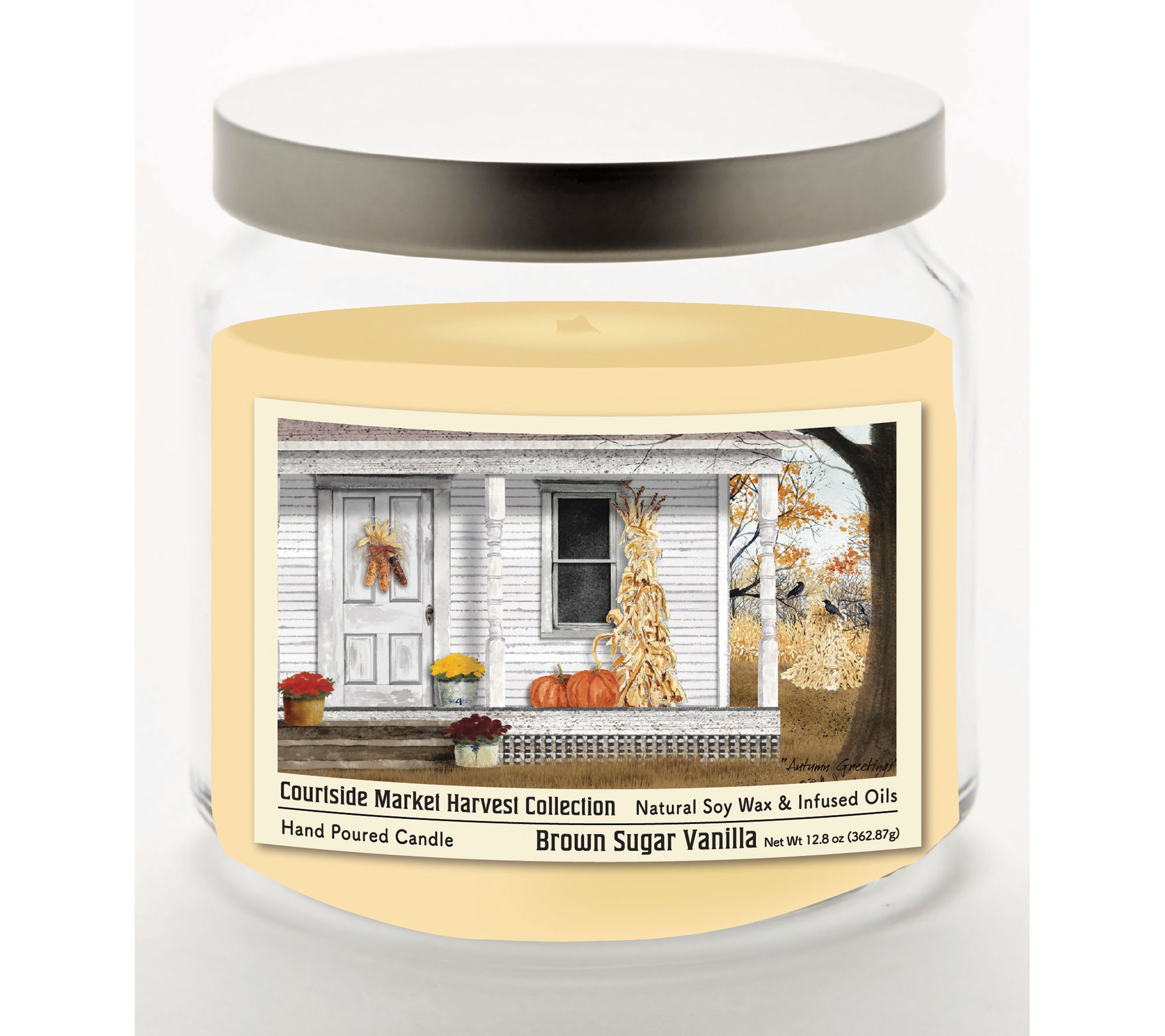 Courtside Market Autumn Porch 12.8-oz Candle Gl ass Jar