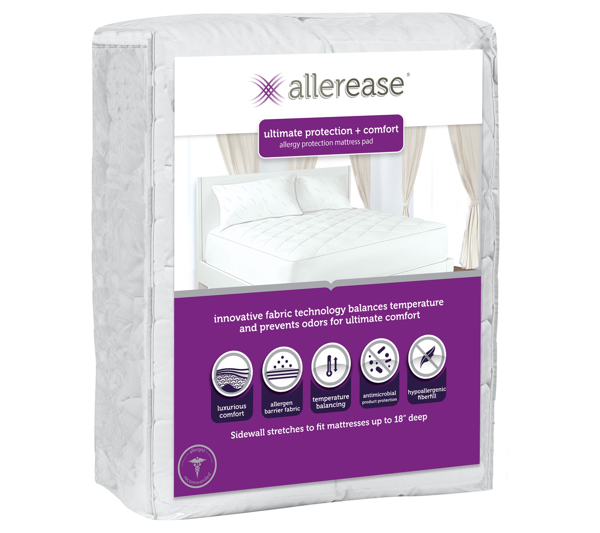  AllerEase Waterproof Mattress Protector, Maximum Allergy Mattress  Protector, Queen Mattress Cover : Home & Kitchen