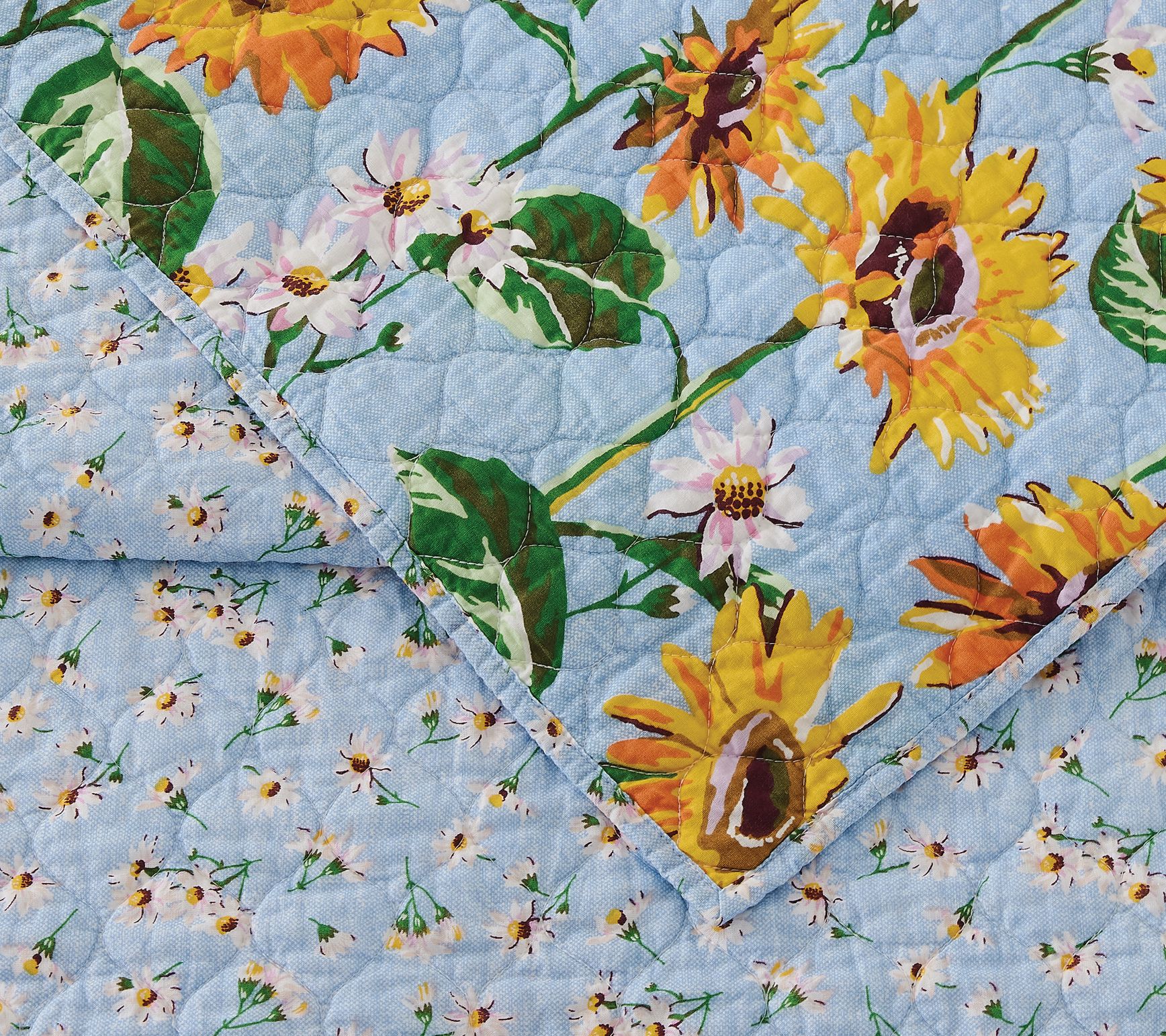 Vera Bradley Sunflower Sky 3-Piece Full/Queen Quilt Set - QVC.com