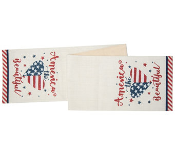 America The Beautiful Table Runner by Valerie